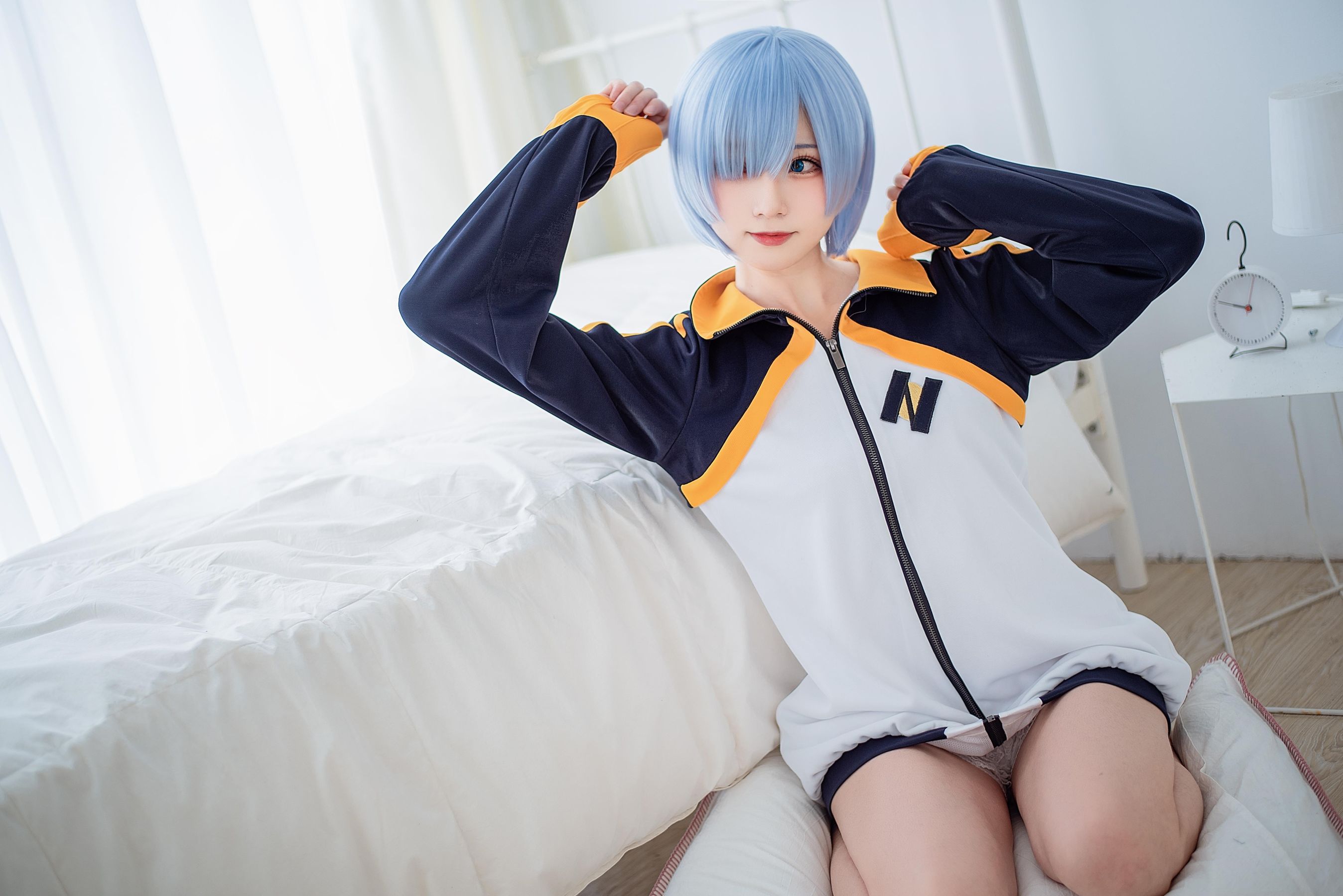 动漫博主Kitaro_绮太郎 – 蕾姆运动服 Cosplay-第1张