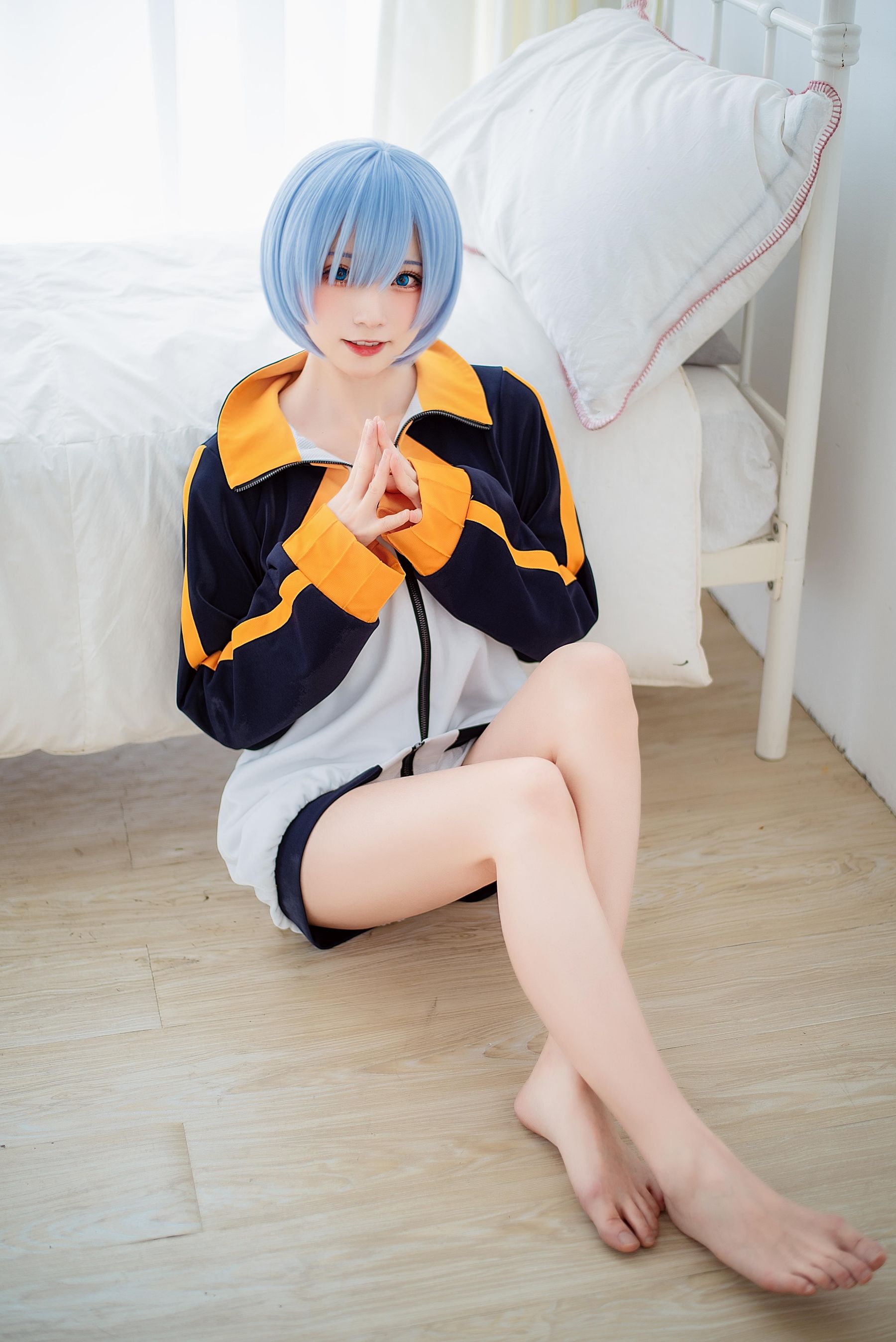 动漫博主Kitaro_绮太郎 – 蕾姆运动服 Cosplay-第3张