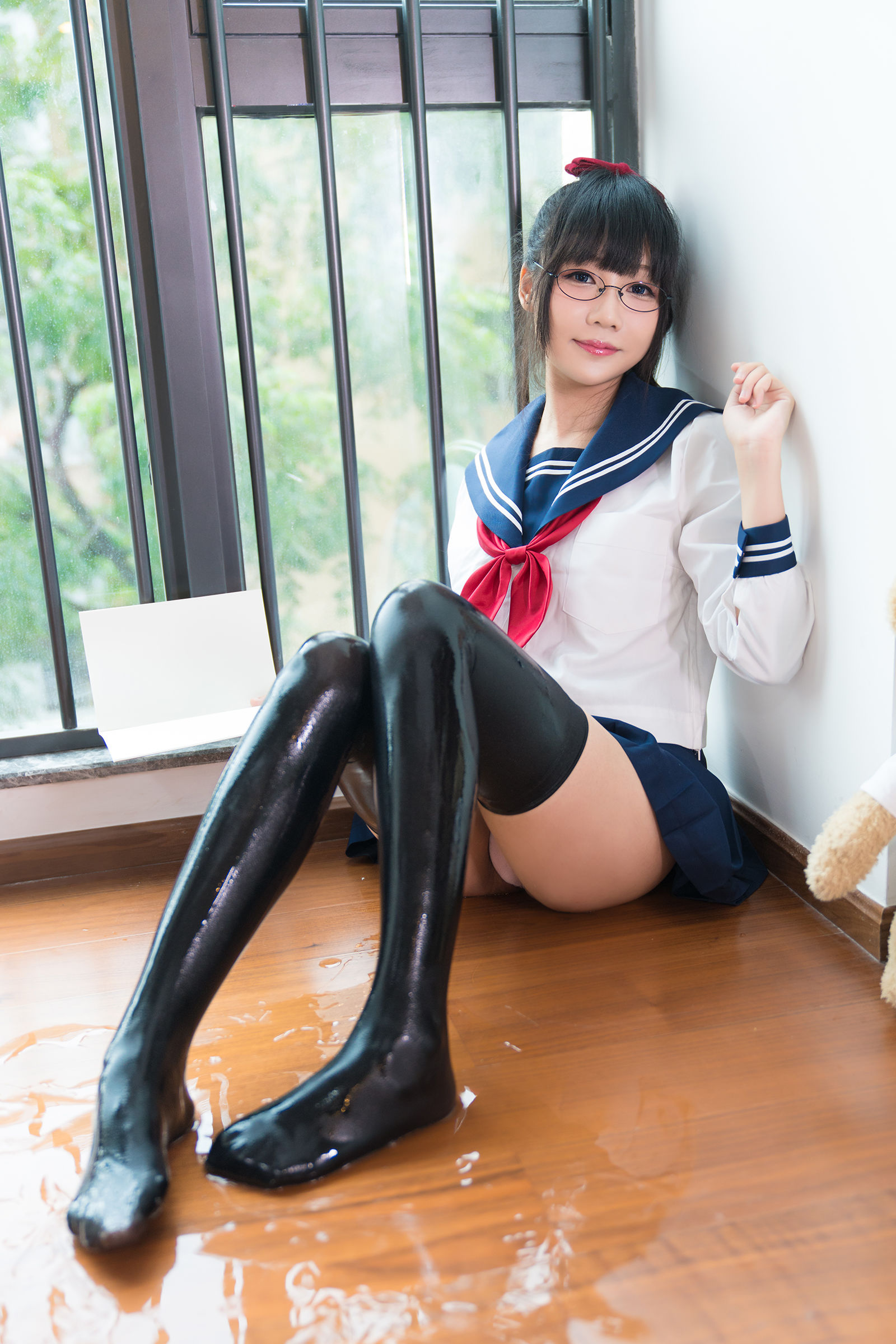 銘銘Kizami 湿湿的JK Cosplay-第36张