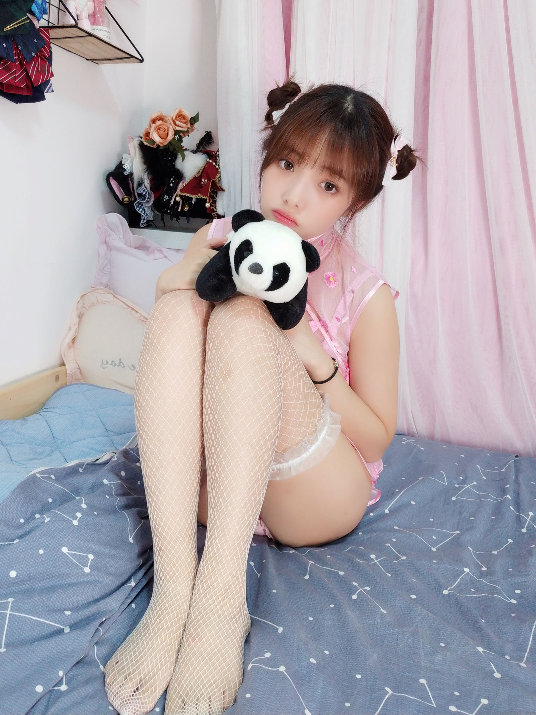 动漫博主雯妹 – 自拍本(1号本)旗袍 Cosplay-第1张