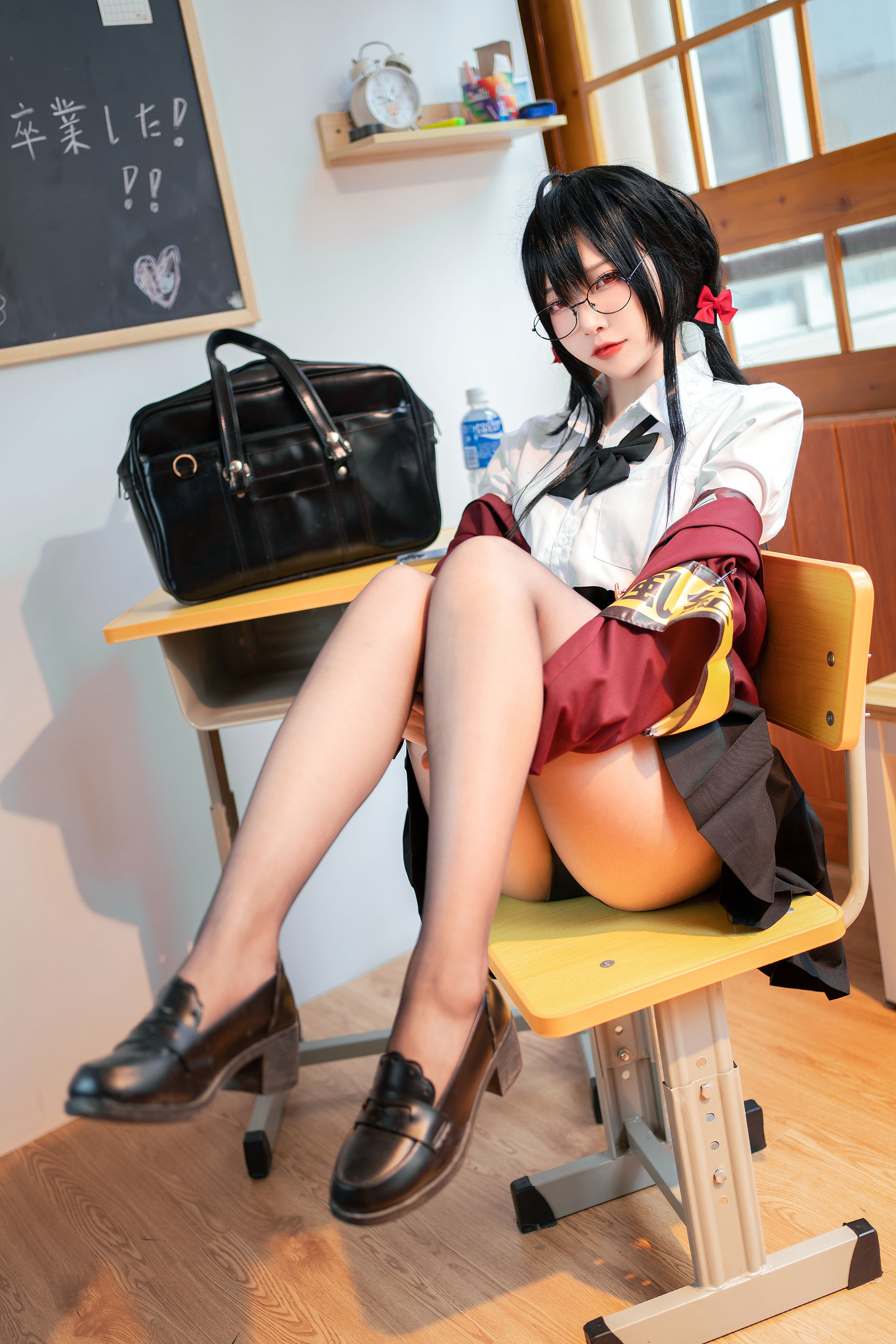 人气Coser二佐Nisa – 碧蓝大凤JK Cosplay-第1张