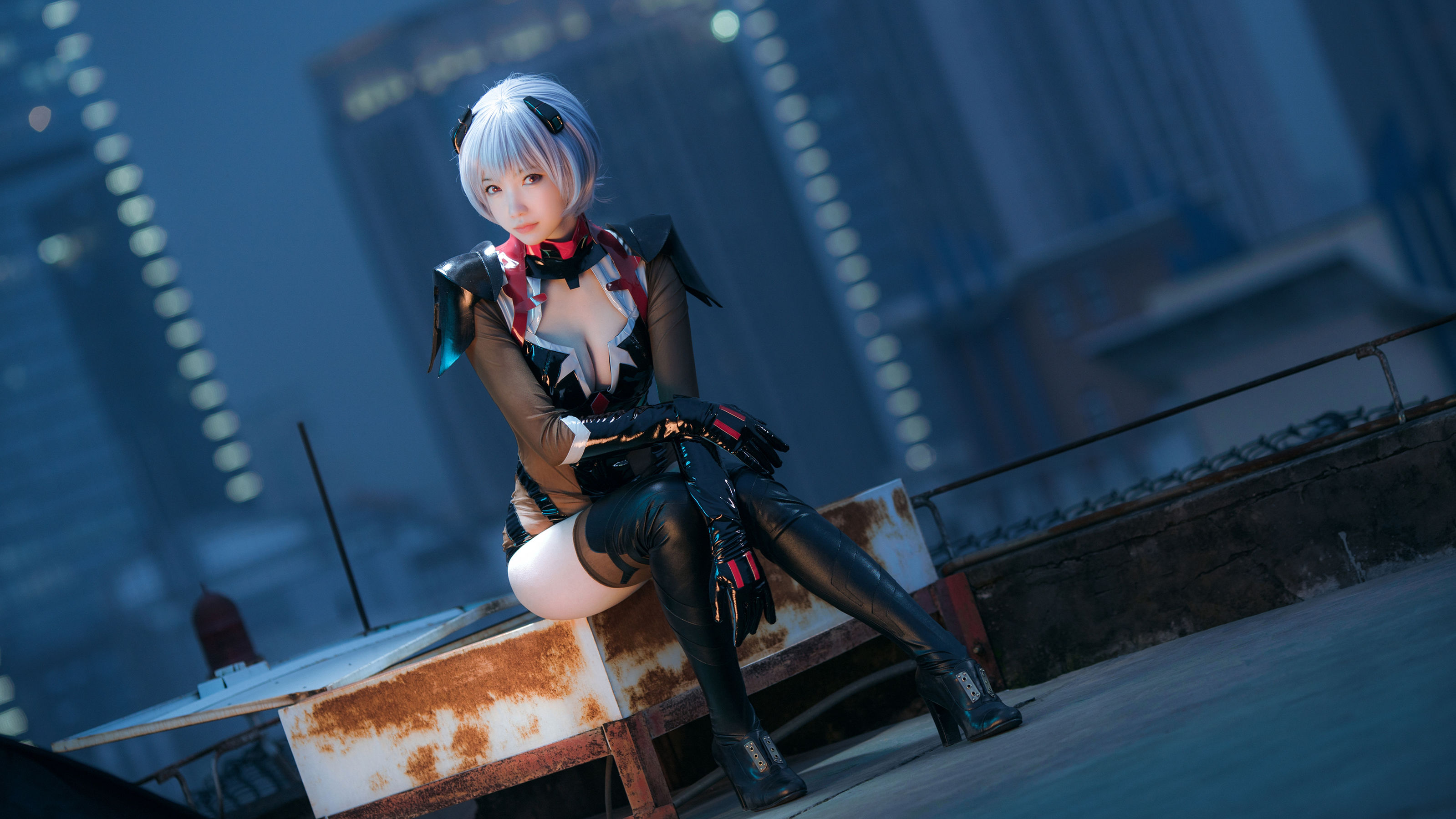 大胸萌妹妖少you1 – 绫波丽 Cosplay-第1张