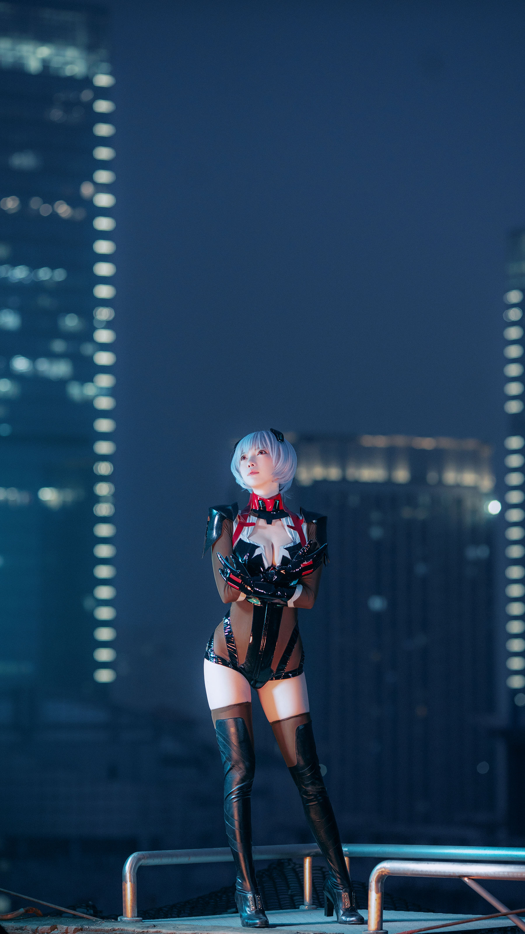 大胸萌妹妖少you1 – 绫波丽 Cosplay-第2张