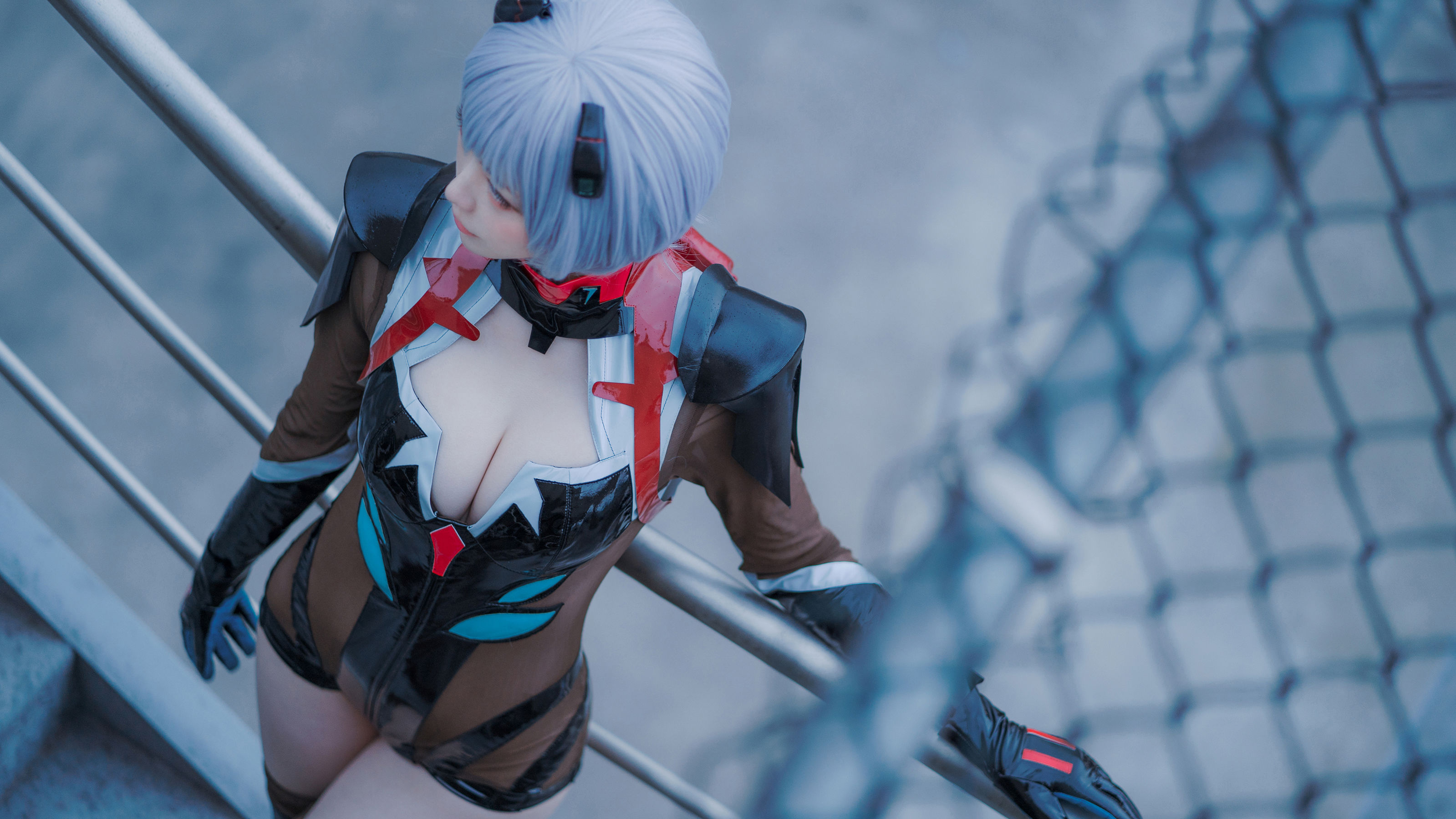 大胸萌妹妖少you1 – 绫波丽 Cosplay-第5张
