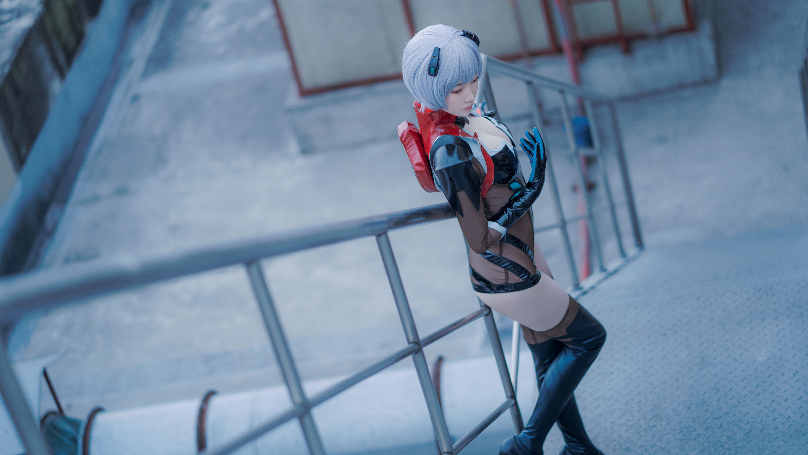 大胸萌妹妖少you1 – 绫波丽 Cosplay-第6张