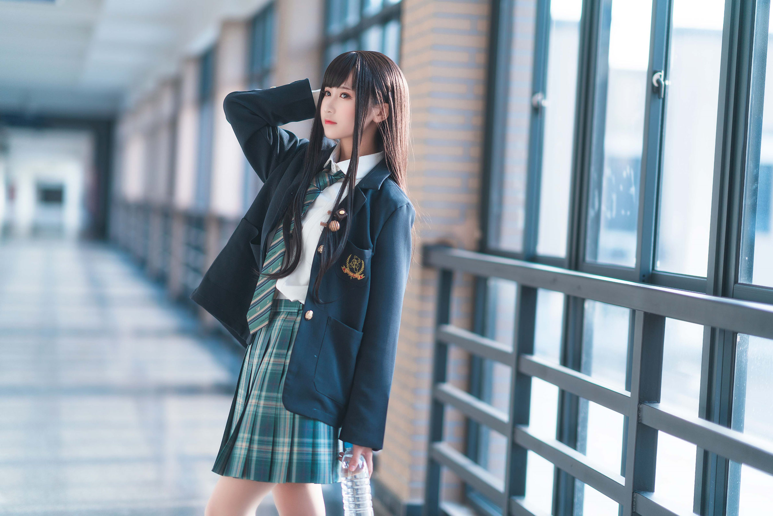 微博妹子三度_69 – 森林来信JK Cosplay-第15张