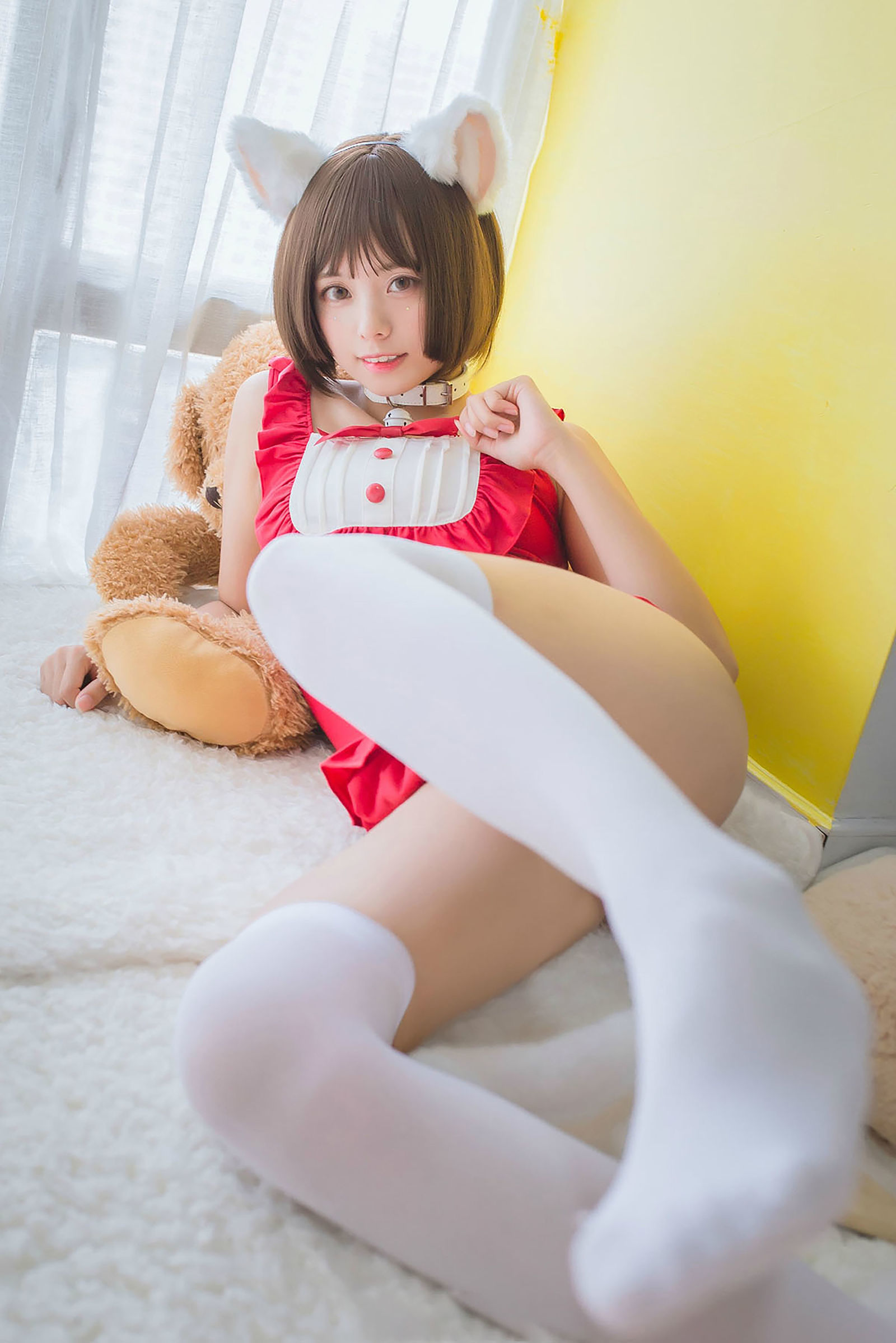 [萝莉COS] 萌系小野妹子w – 猫系泳衣+魔法少女伊莉雅 Cosplay-第1张