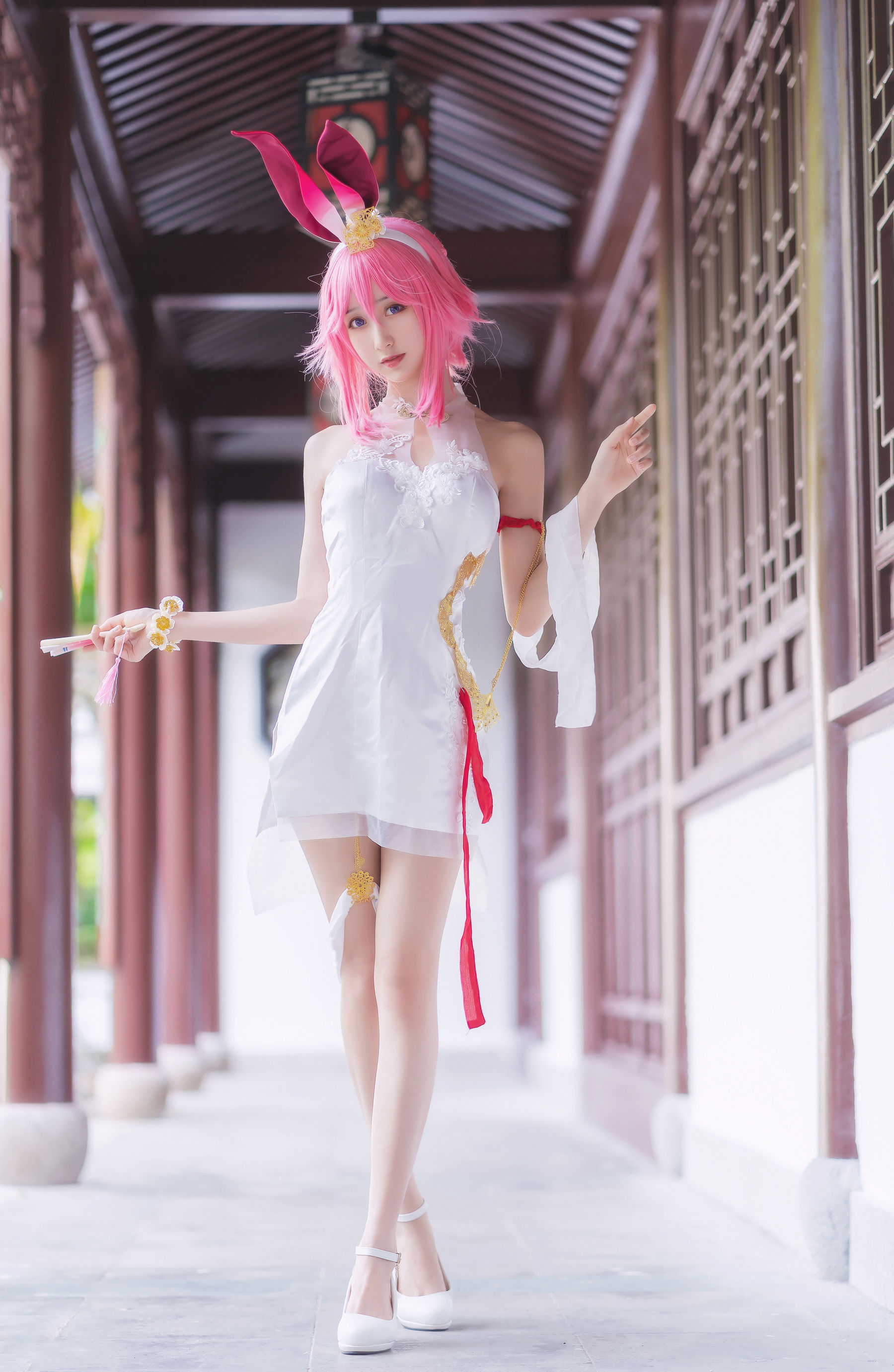 萌系小姐姐木绵绵OwO 八重樱 Cosplay-第1张