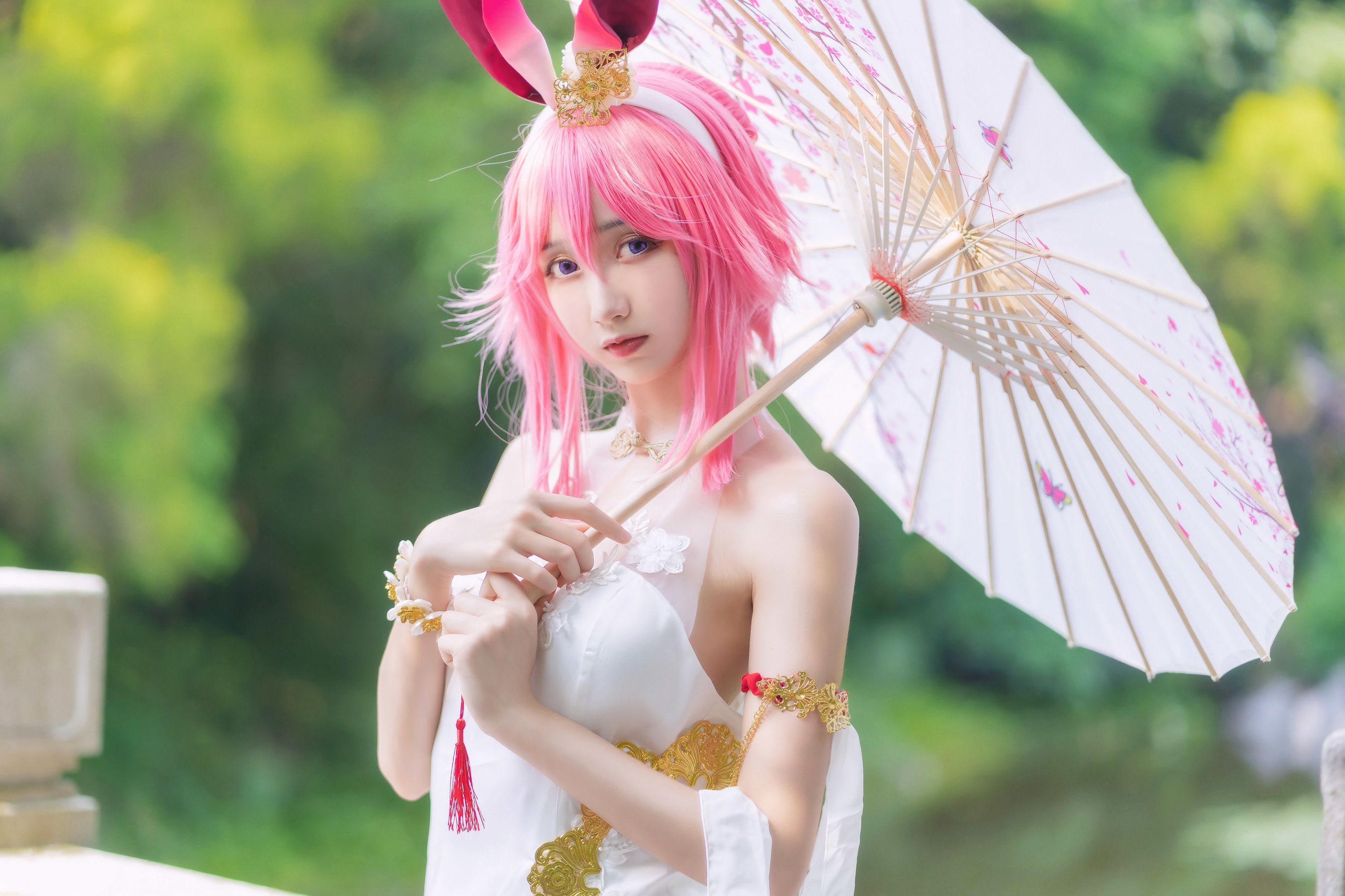 萌系小姐姐木绵绵OwO 八重樱 Cosplay-第2张
