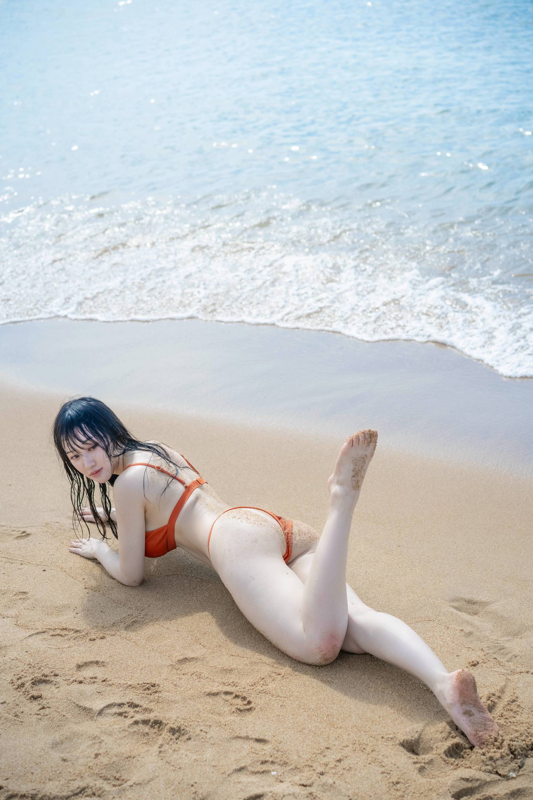 动漫博主脱尾巴Mizuki – 沙滩 Cosplay-第7张
