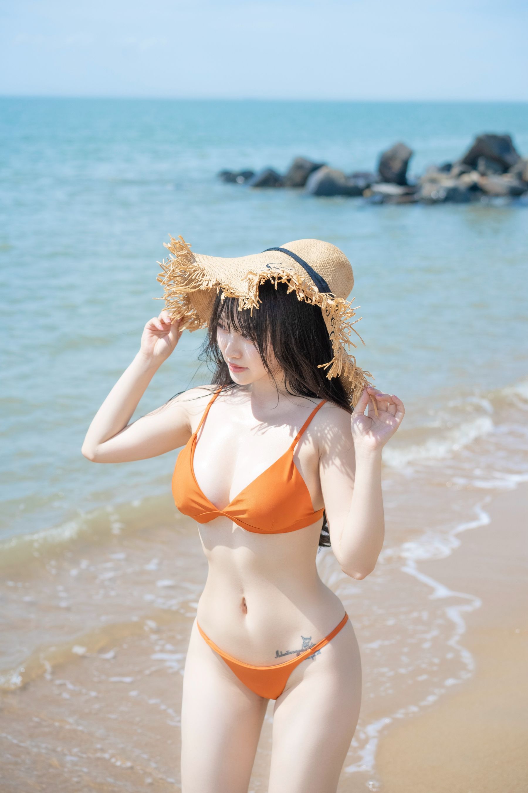 动漫博主脱尾巴Mizuki – 沙滩 Cosplay-第12张