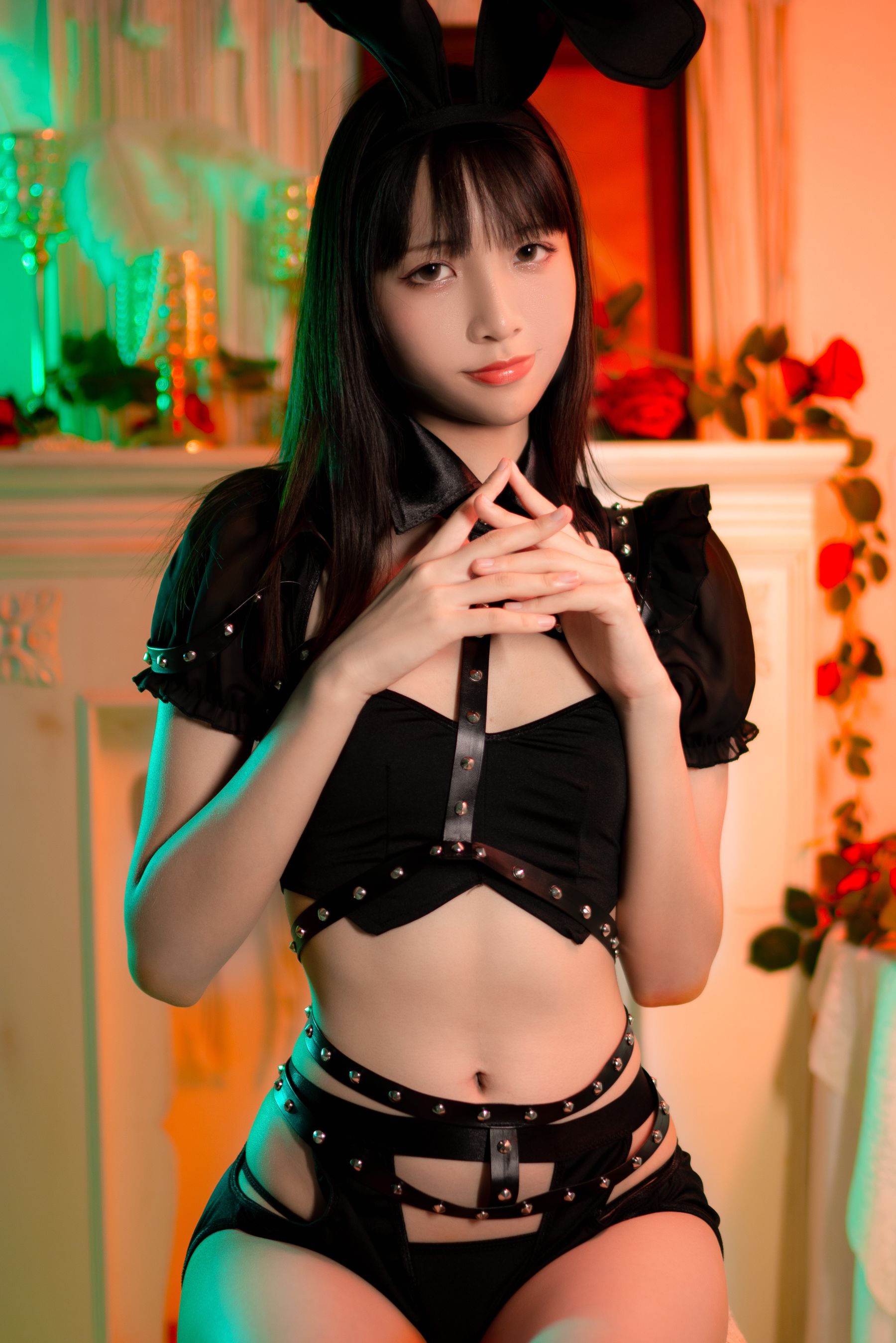 清纯妹子西瓜 – 玫瑰兔子 Cosplay-第1张