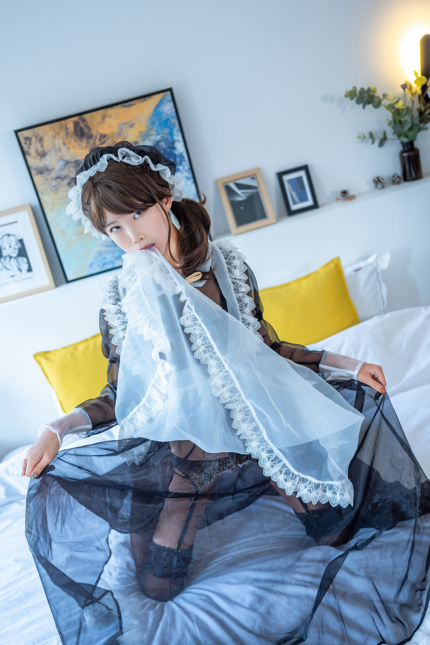 动漫博主水淼aqua – 透明女仆 Cosplay-第4张