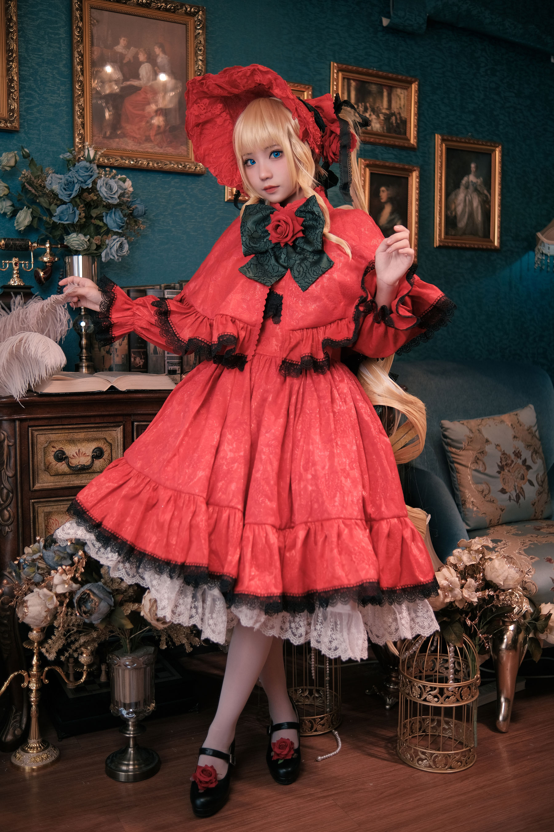 花柒Hana – 蔷薇少女 Cosplay-第3张