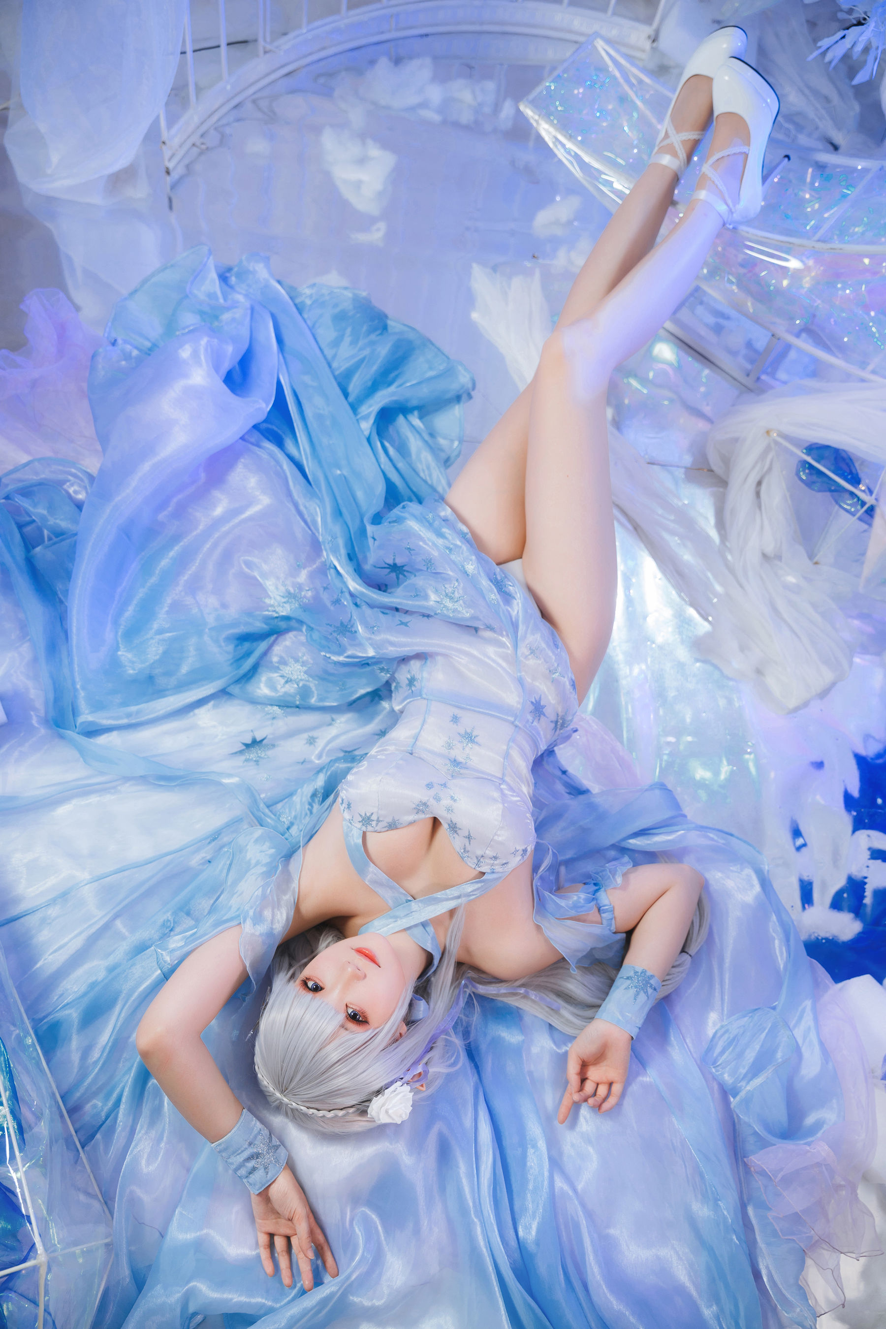 Coser瓜希酱福利 – 爱蜜莉雅 水晶礼服 Cosplay-第5张