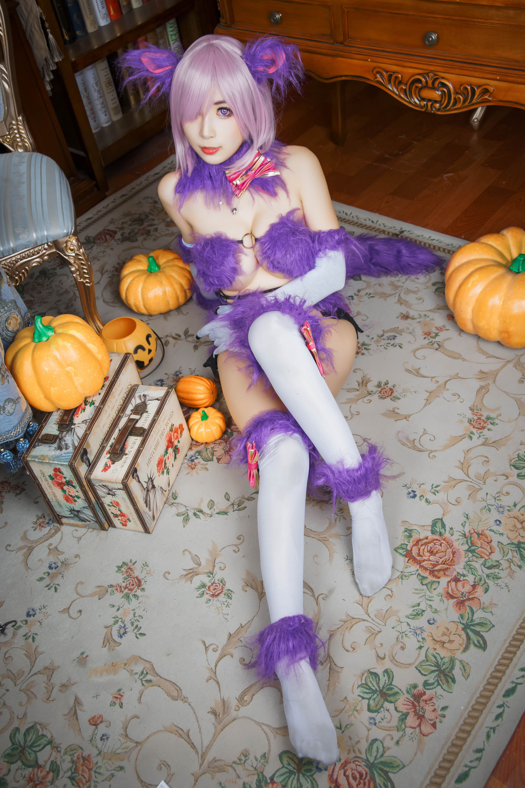 斗鱼主播w黑米粥w – 万圣节 Cosplay-第14张