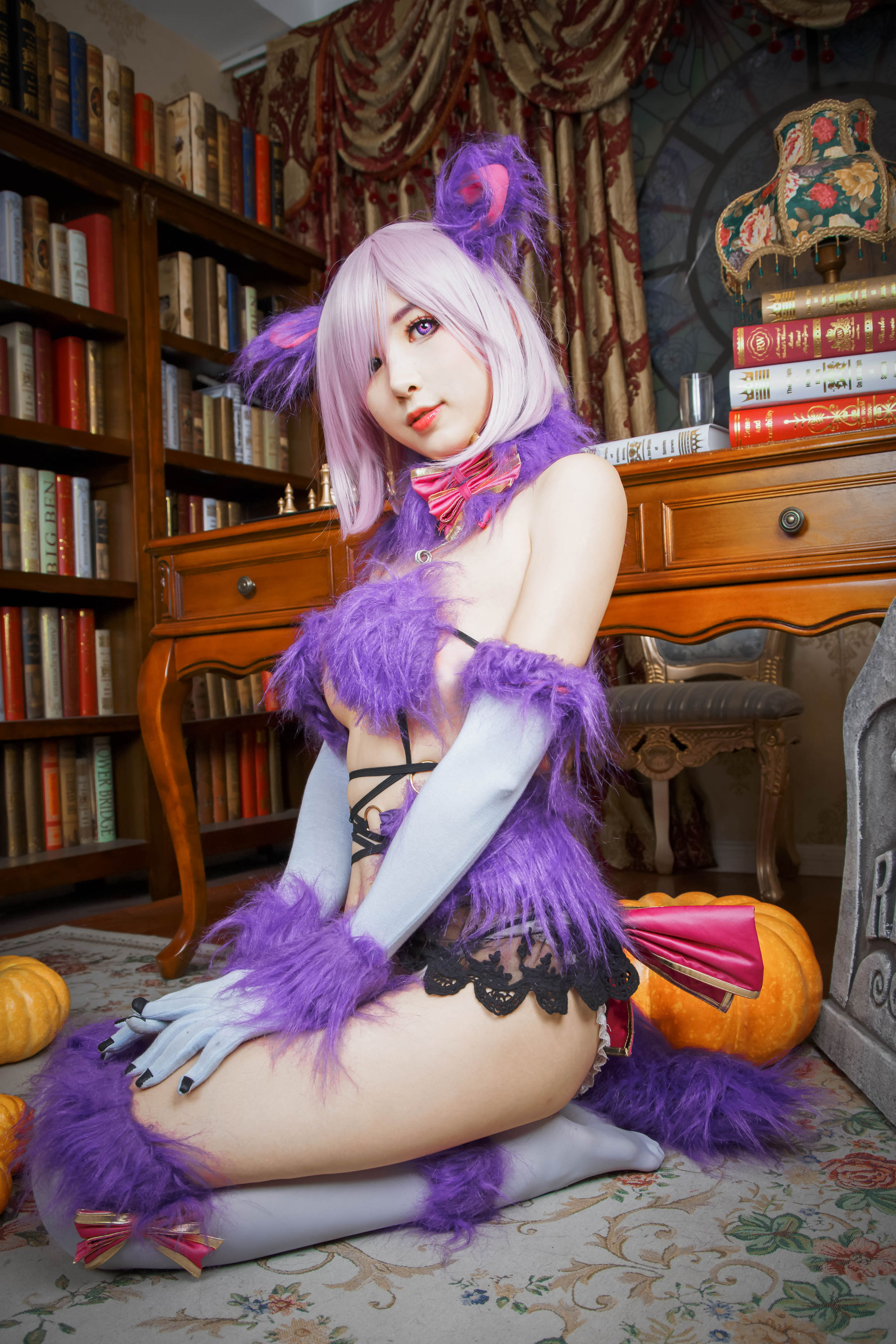 斗鱼主播w黑米粥w – 万圣节 Cosplay-第17张