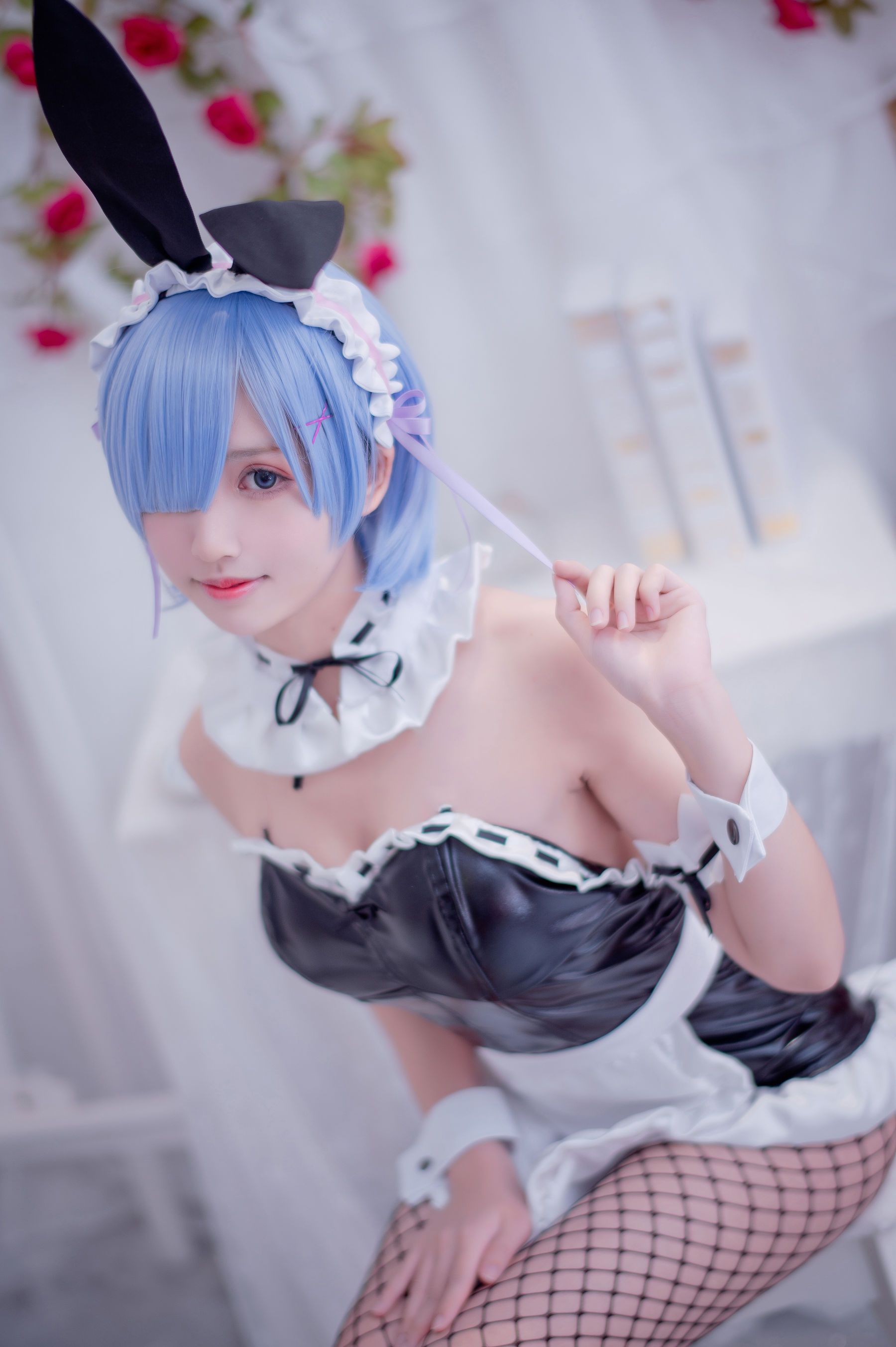 超人气Coser鳗鱼霏儿 蕾姆 Cosplay-第12张