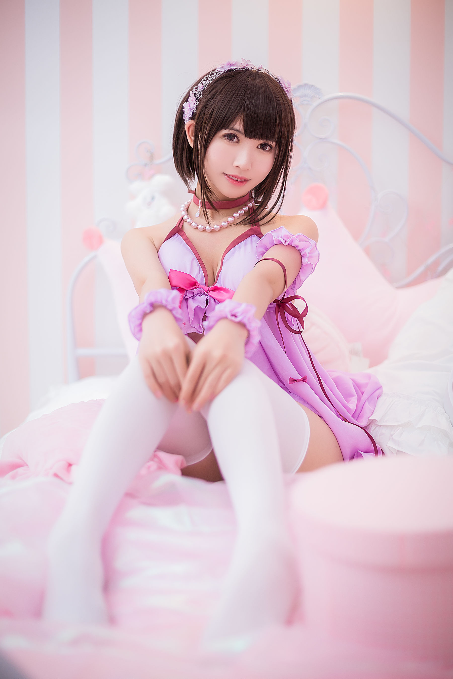 超人气Coser鳗鱼霏儿 圣人惠 睡衣 Cosplay-第1张