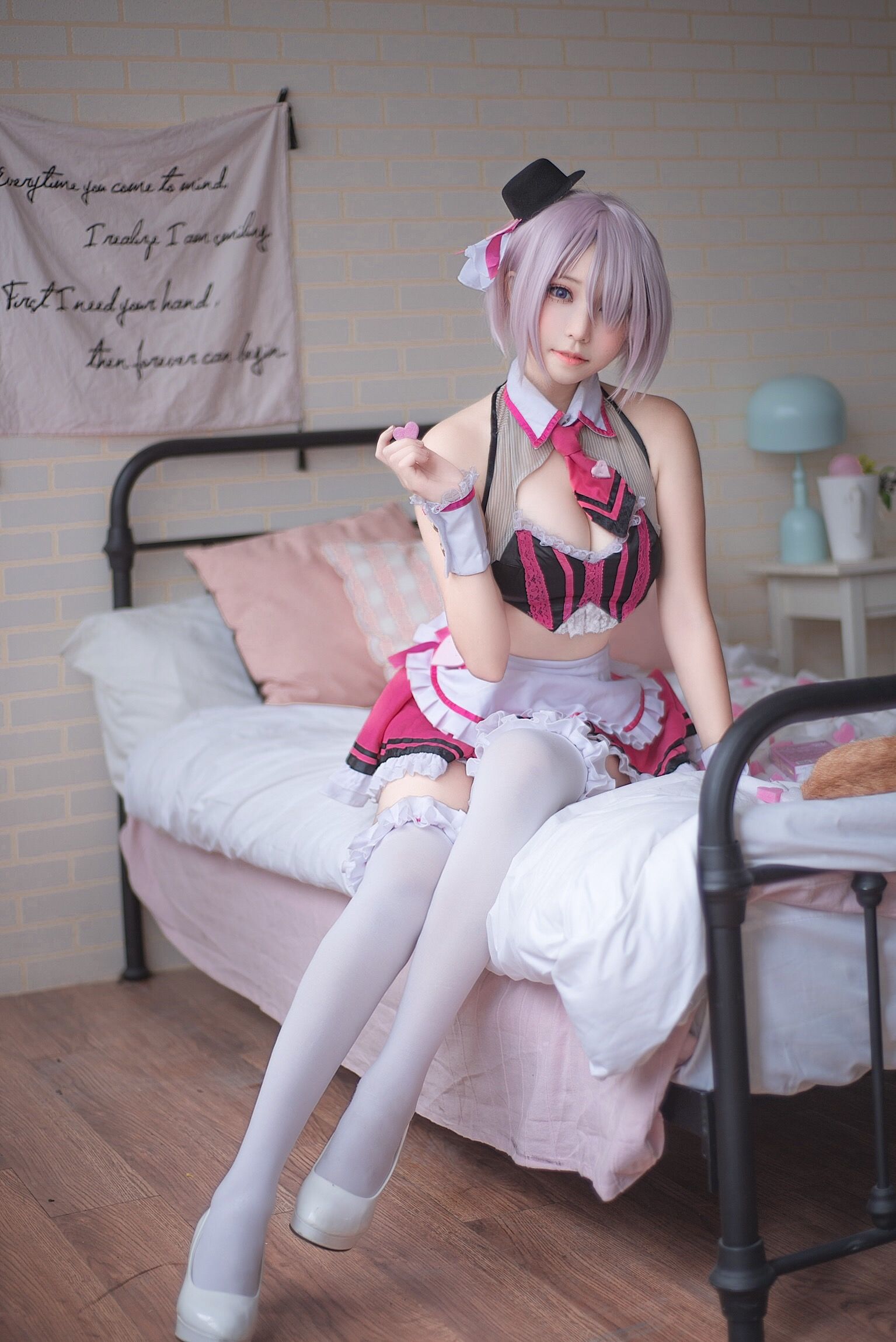 萌妹菌烨tako 玛修情人节女仆 Cosplay-第3张