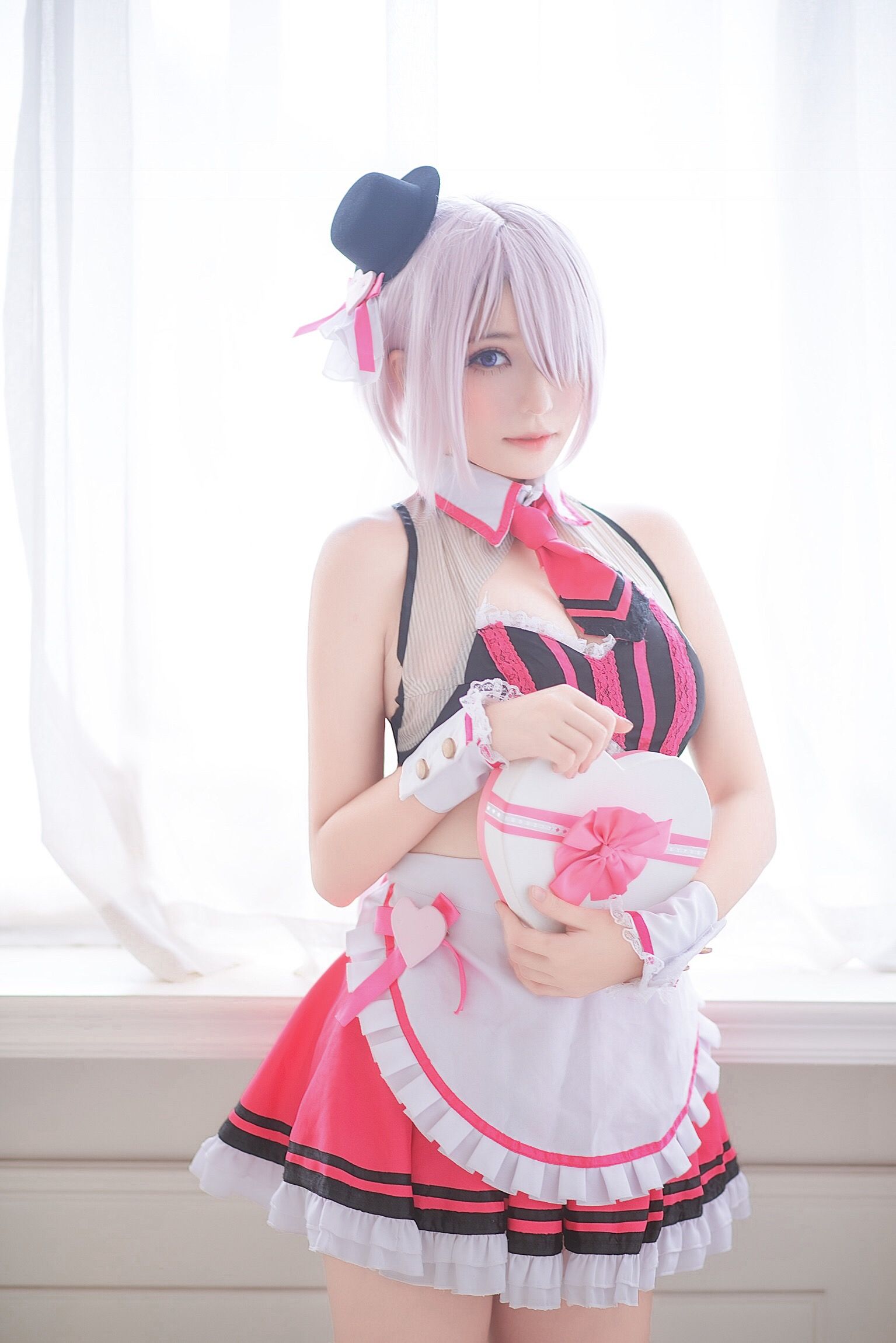 萌妹菌烨tako 玛修情人节女仆 Cosplay-第4张
