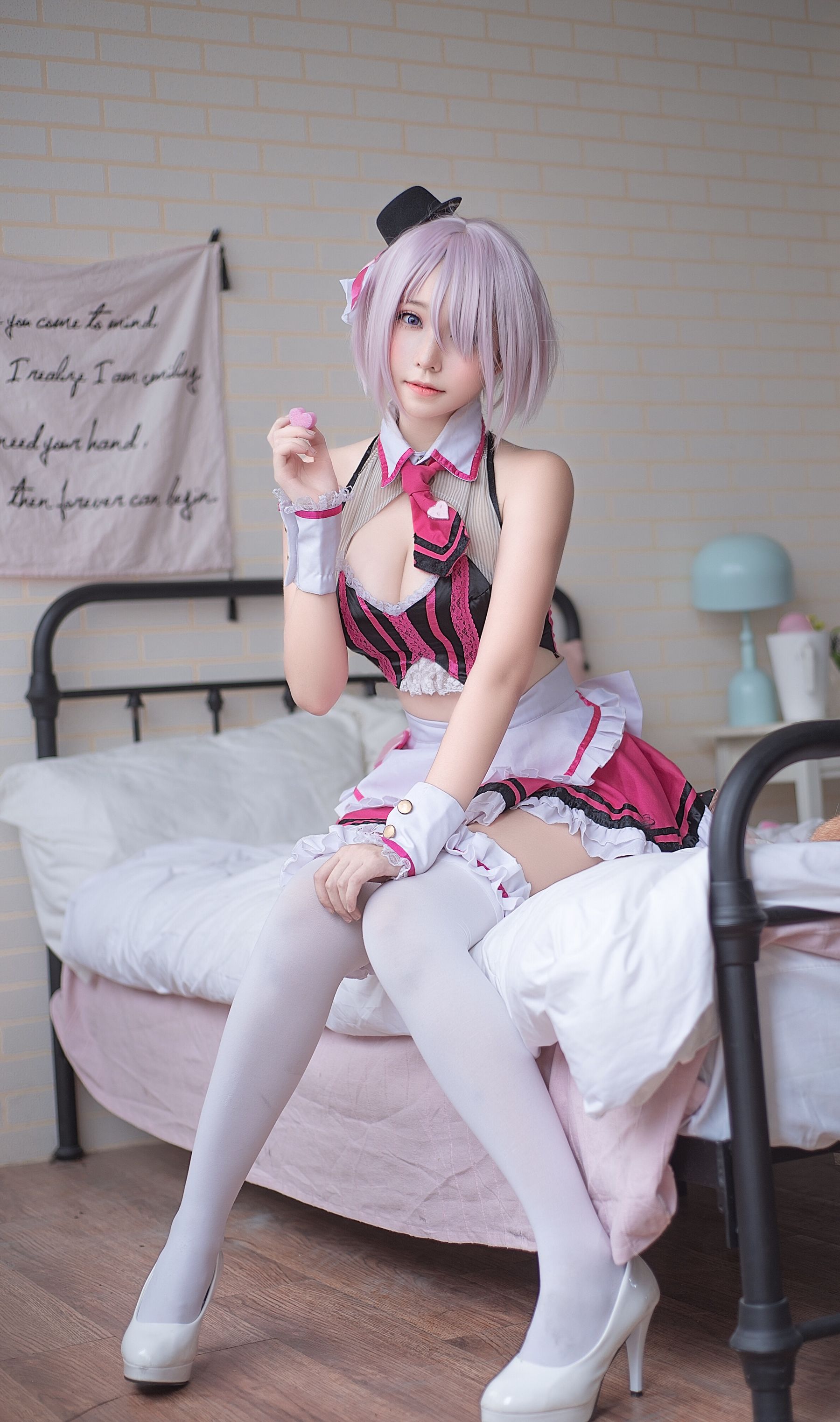 萌妹菌烨tako 玛修情人节女仆 Cosplay-第9张