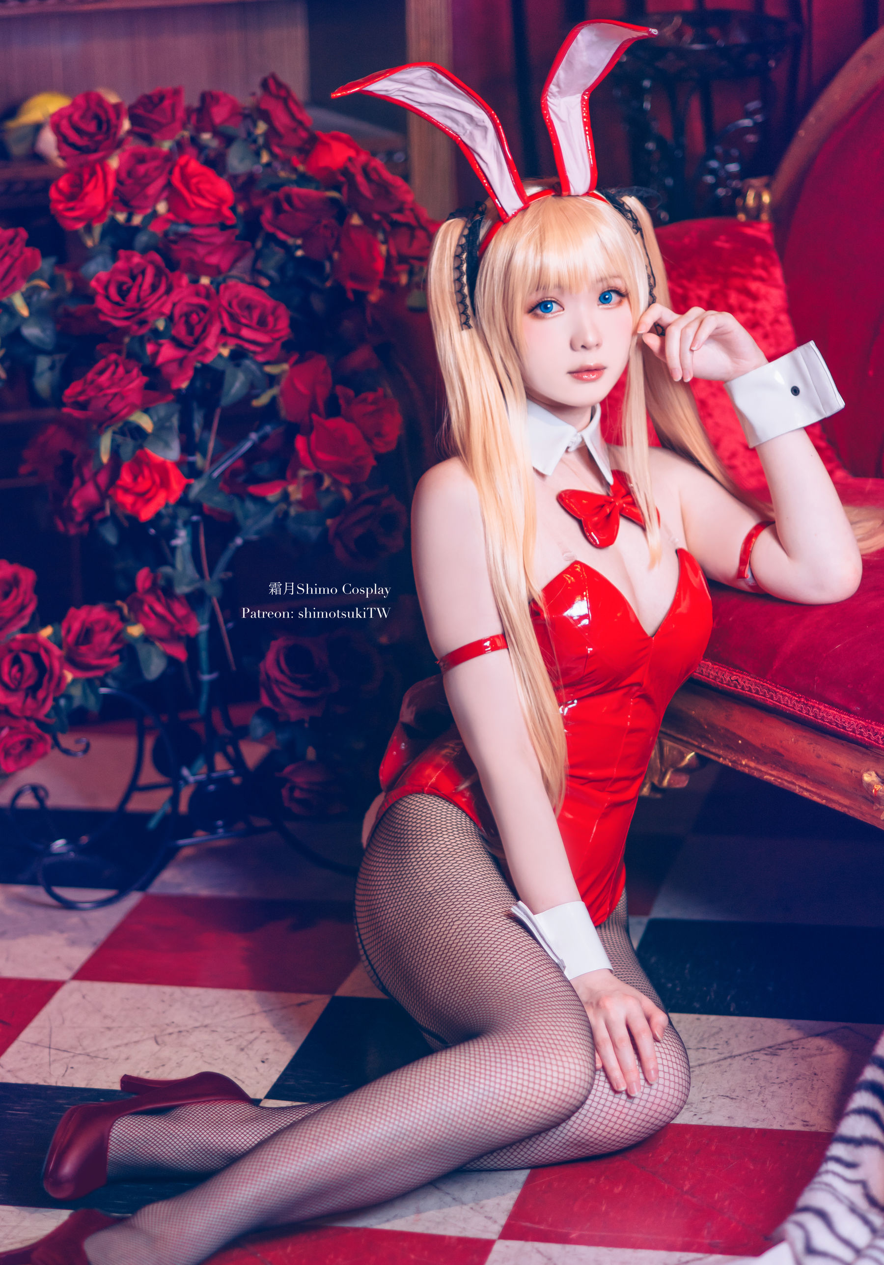微博妹纸霜月shimo – 英梨梨 兔女郎 Cosplay-第1张