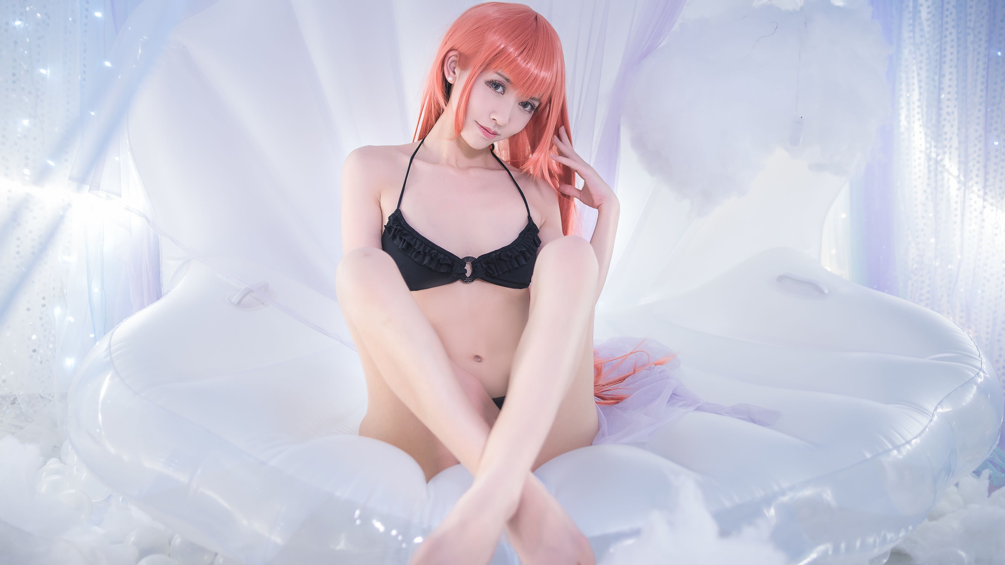 [萝莉COS] 鳗鱼霏儿 – 红发魔女 Cosplay-第1张