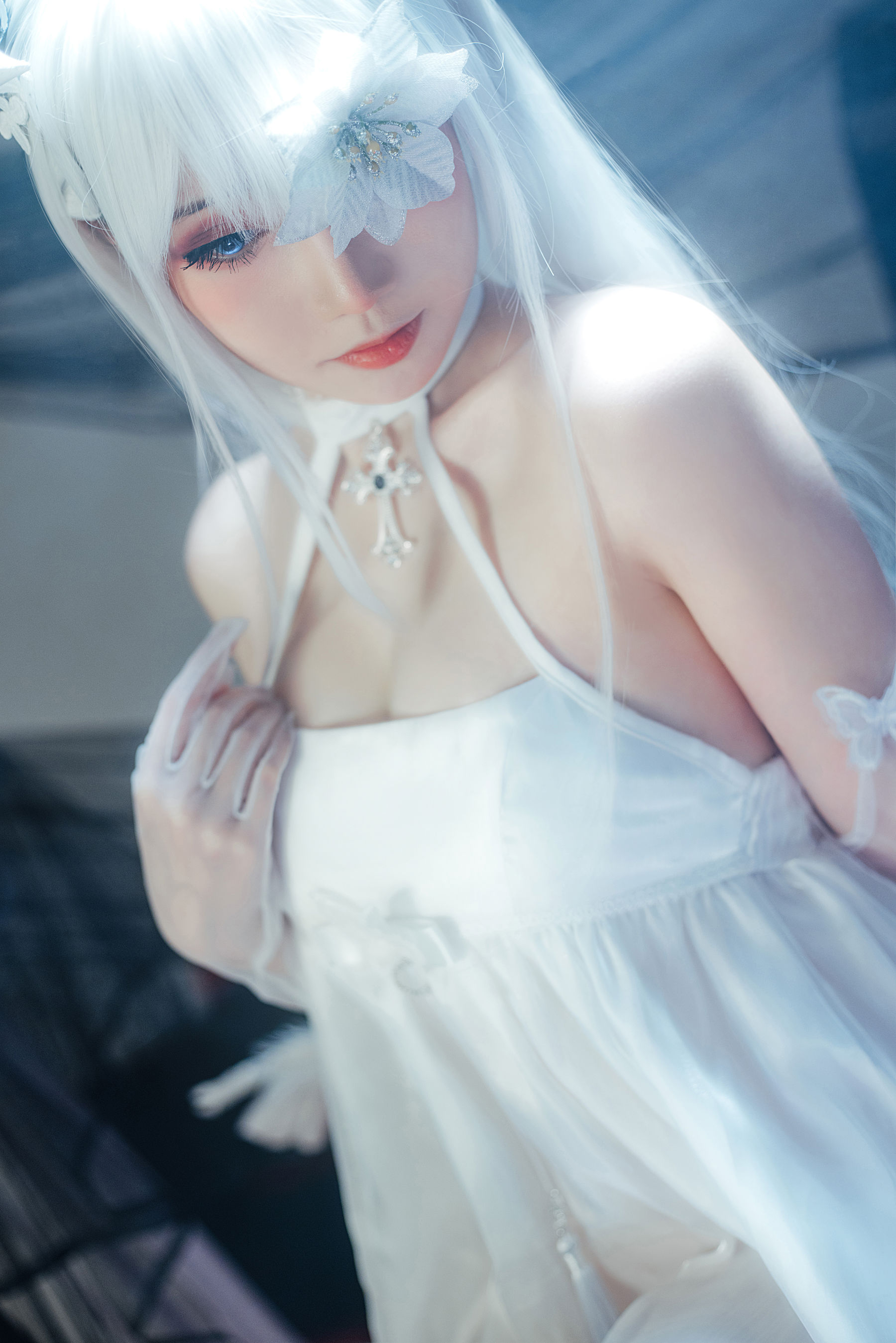 焖焖碳Tomoyo酱 – 碧蓝航线 埃姆登 双黑白夜之主 Cosplay-第6张