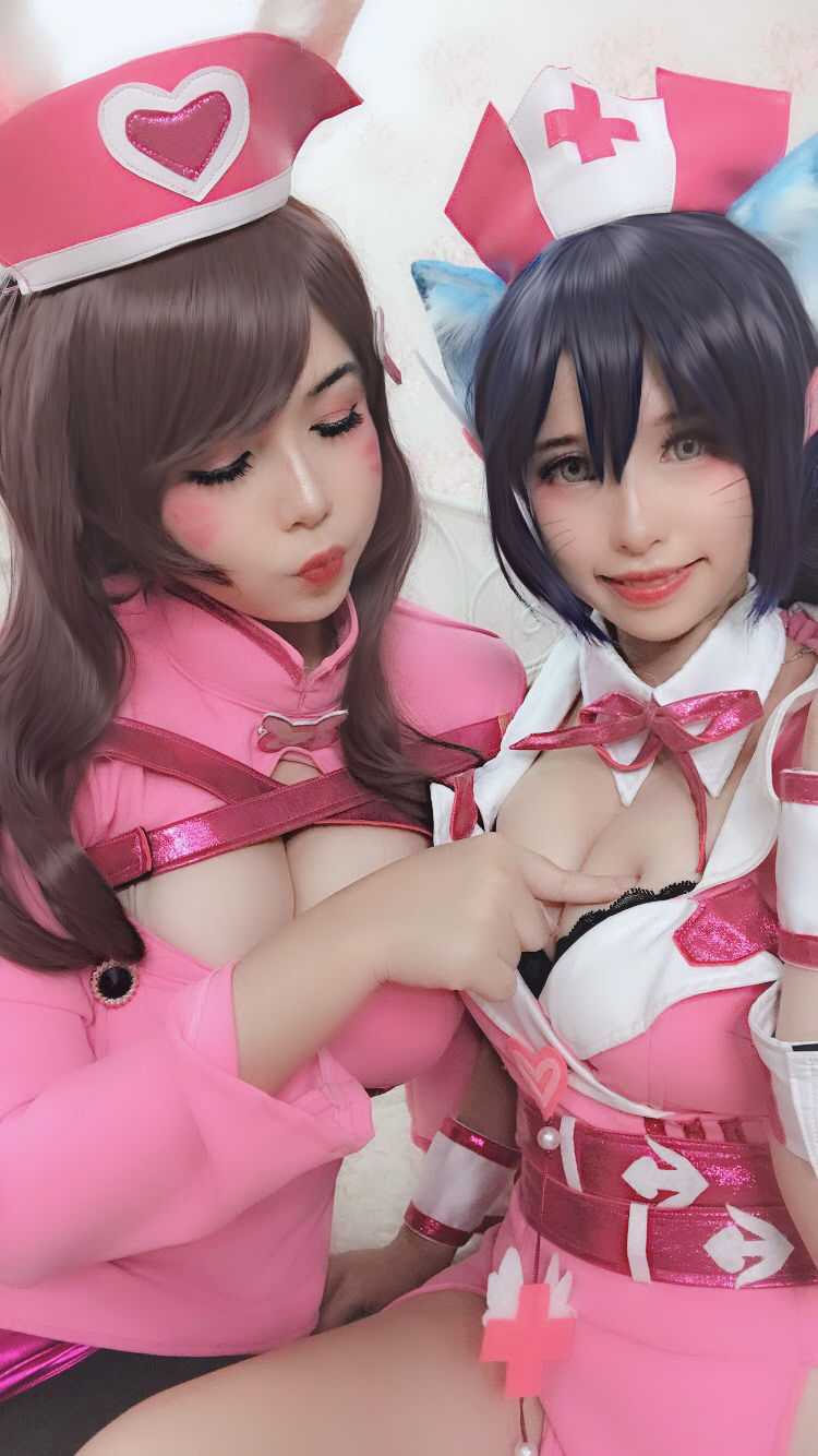 Uy Uy – D.VA Bunny Nurse Cosplay-第4张