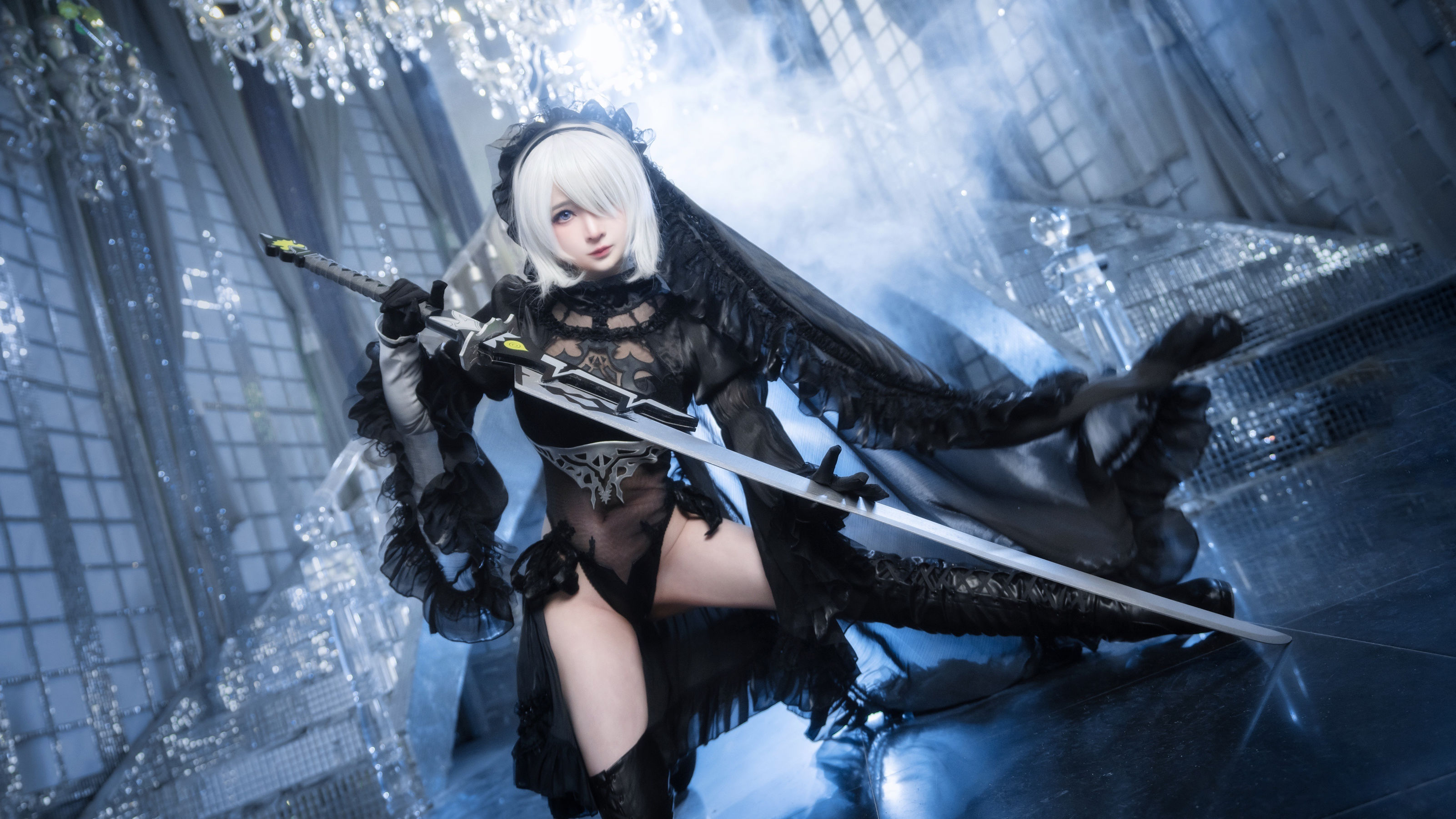 动漫博主叉子宝宝 – 2B 尼尔机械纪元 Cosplay-第1张