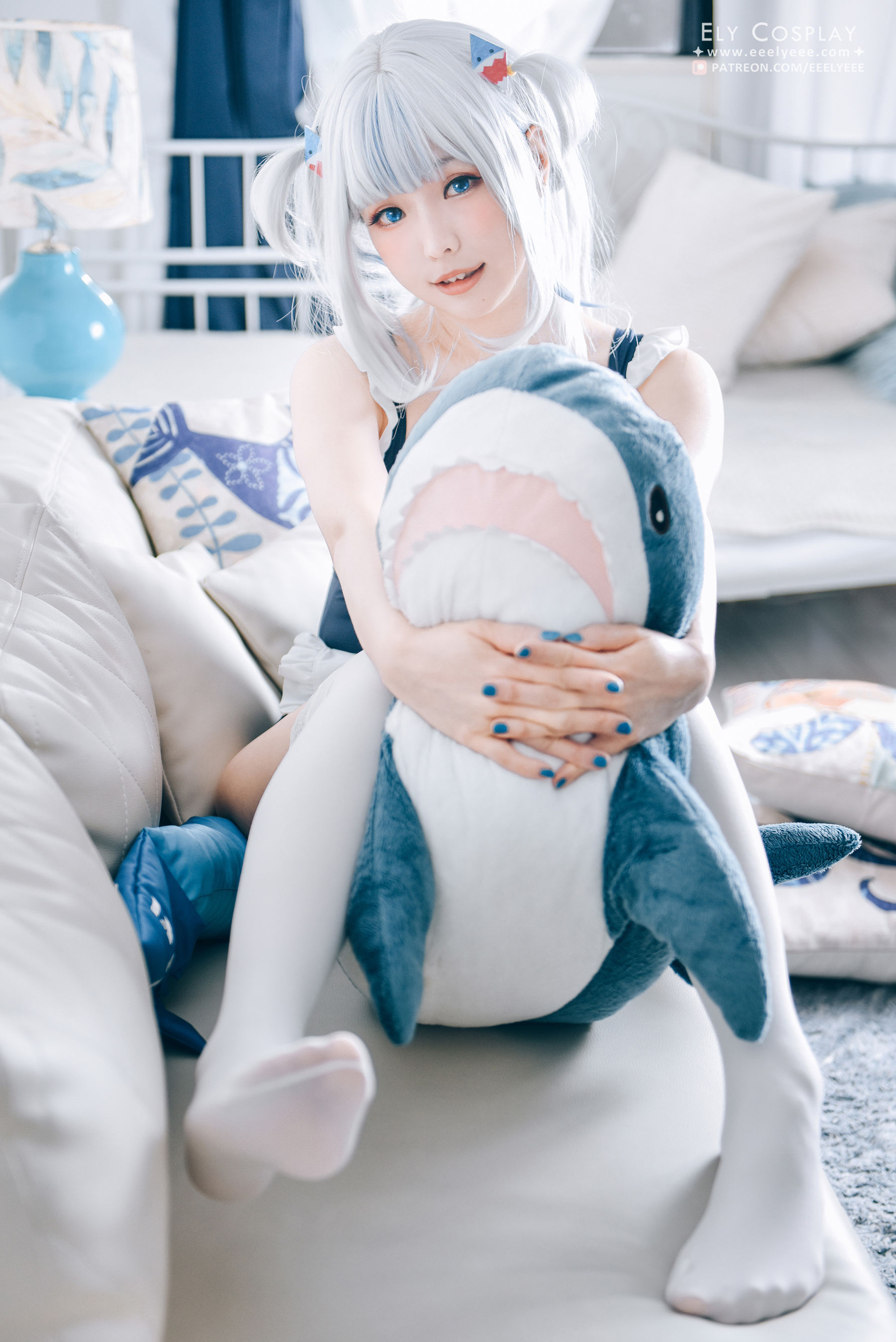 Ely_eee(ElyEE子) – 噶呜・古拉(小鲨鲨) 泳装 Cosplay-第8张