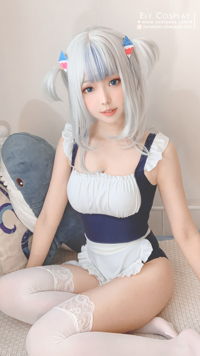 Ely_eee(ElyEE子) – 噶呜・古拉(小鲨鲨) 泳装 Cosplay-第17张