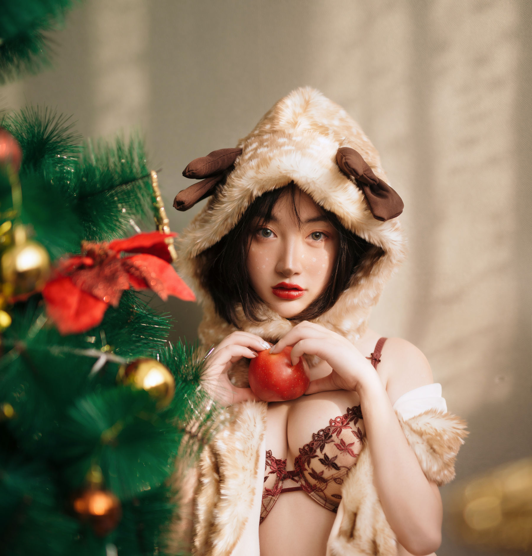 模特野百合 – 圣诞 Cosplay-第2张