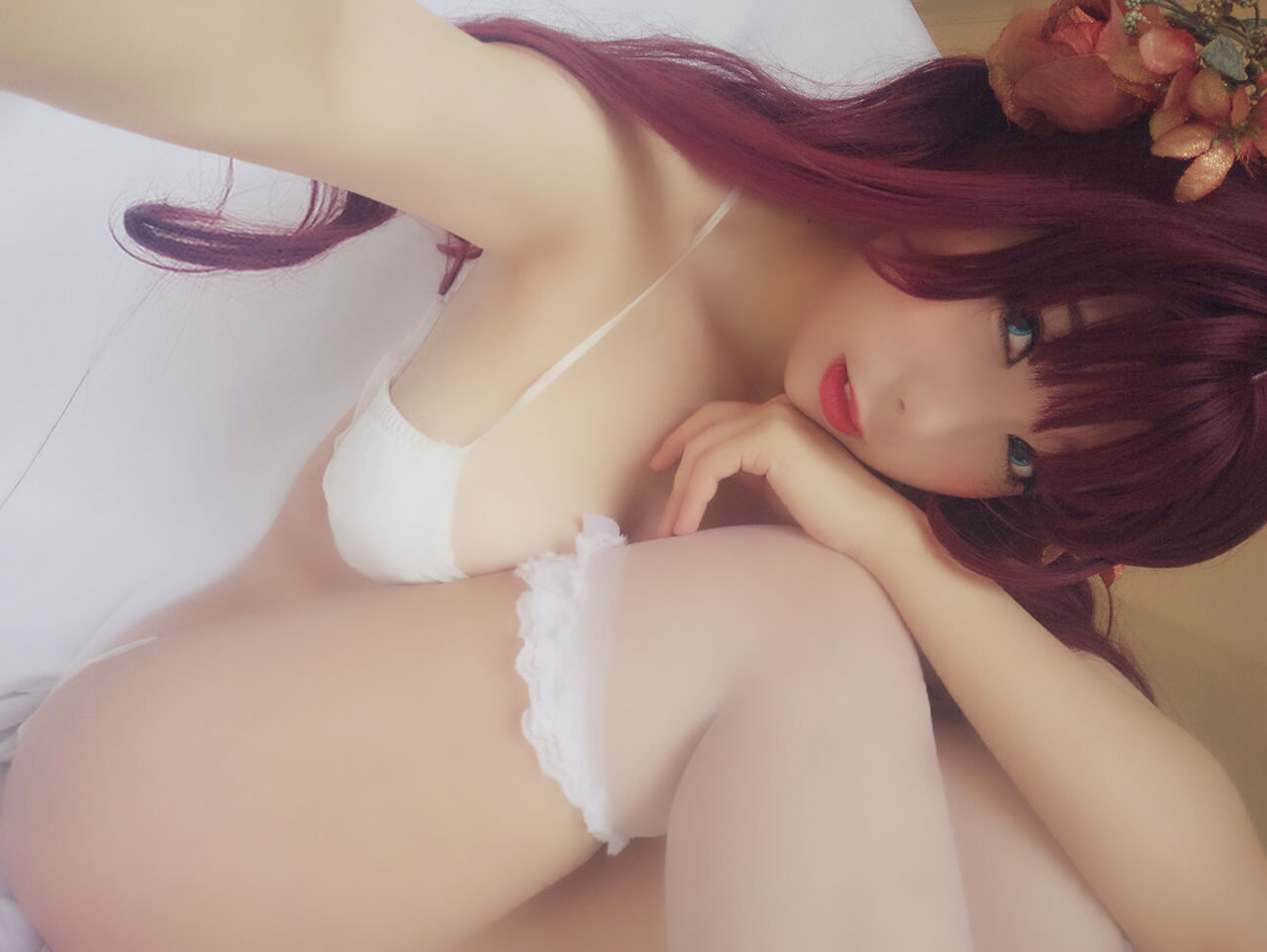 二次元巨乳美女鹿野希 红月幻想 Cosplay-第6张