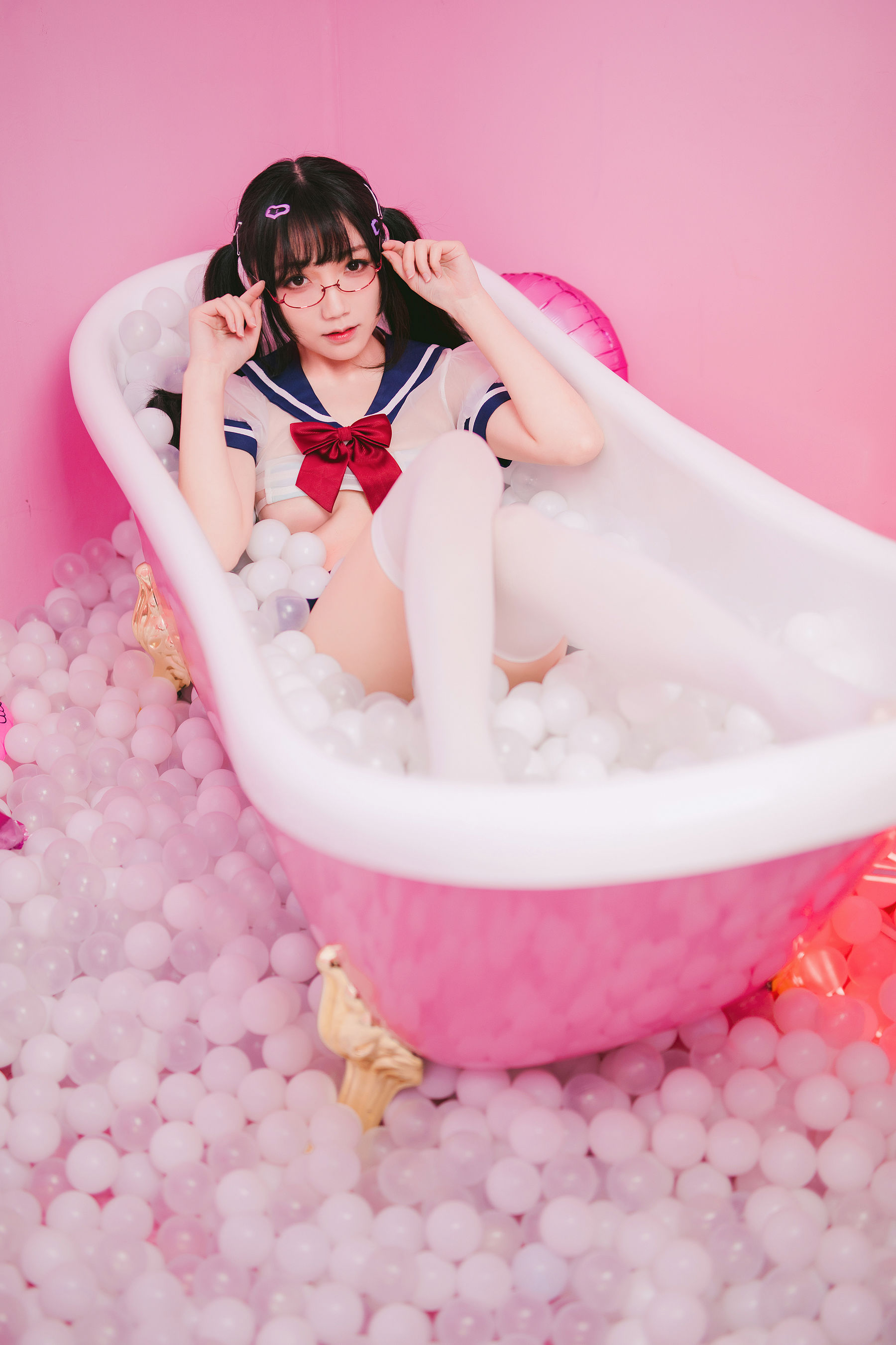萝莉福利真央Mao – JK Cosplay-第3张