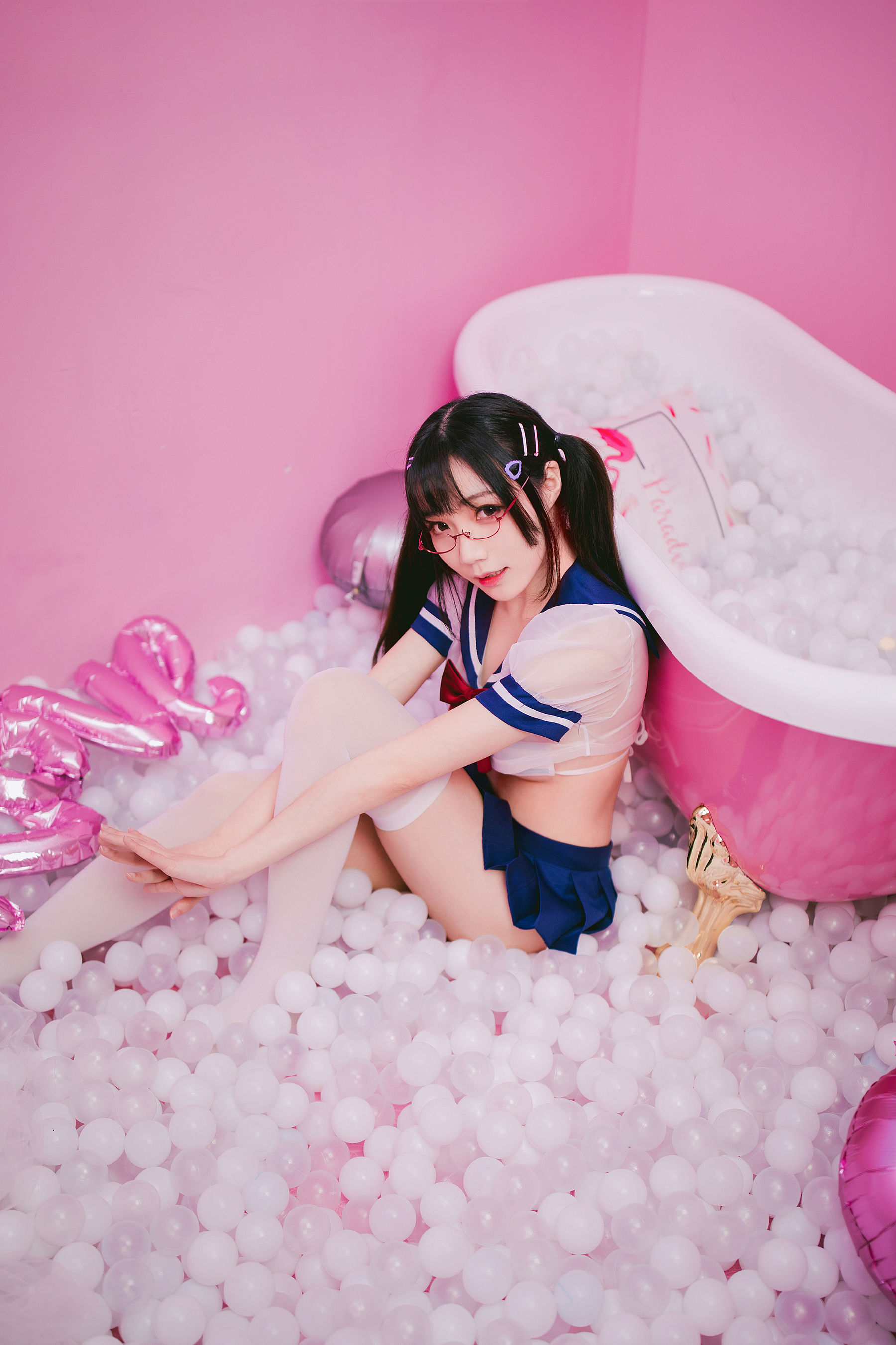 萝莉福利真央Mao – JK Cosplay-第4张