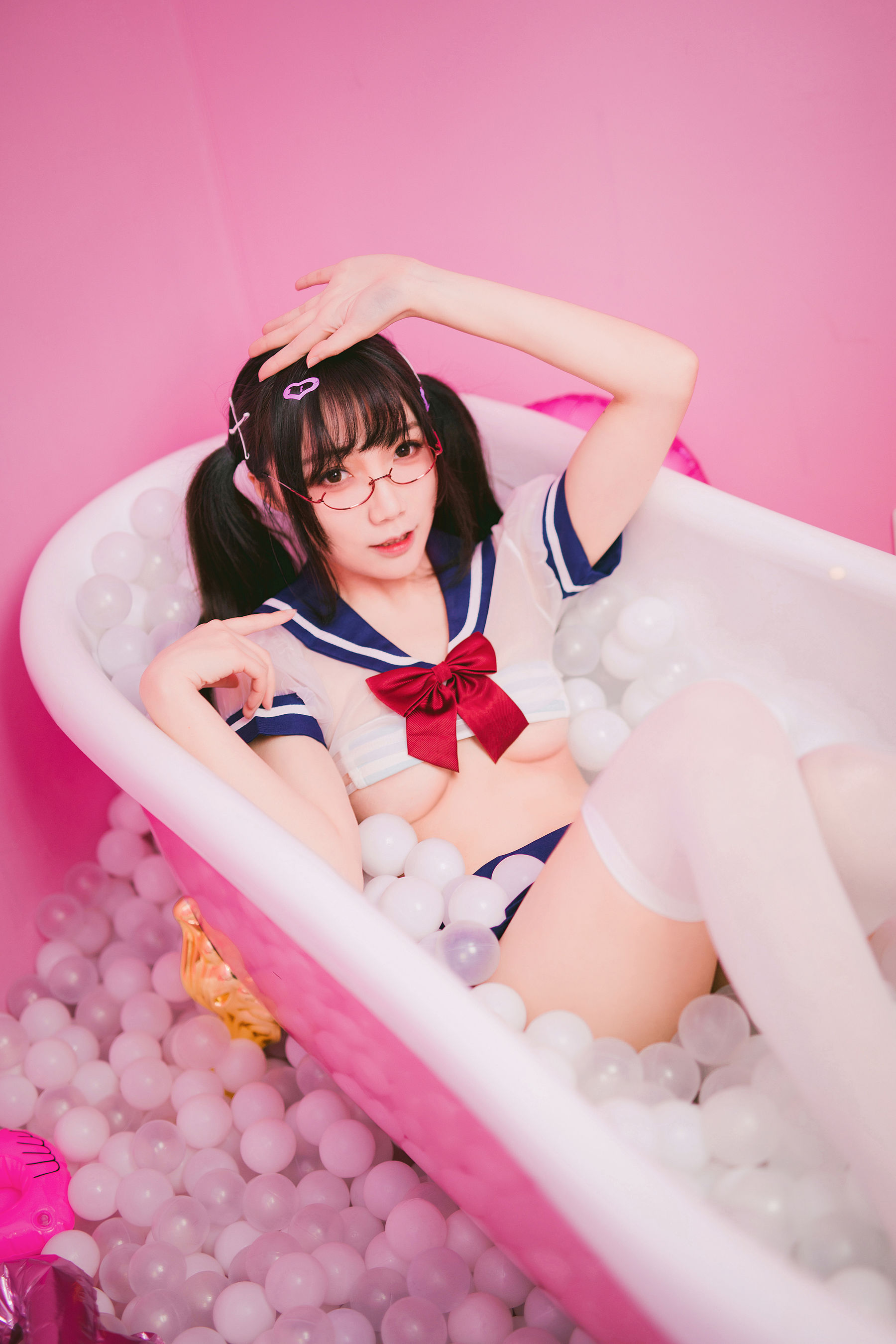 萝莉福利真央Mao – JK Cosplay-第6张