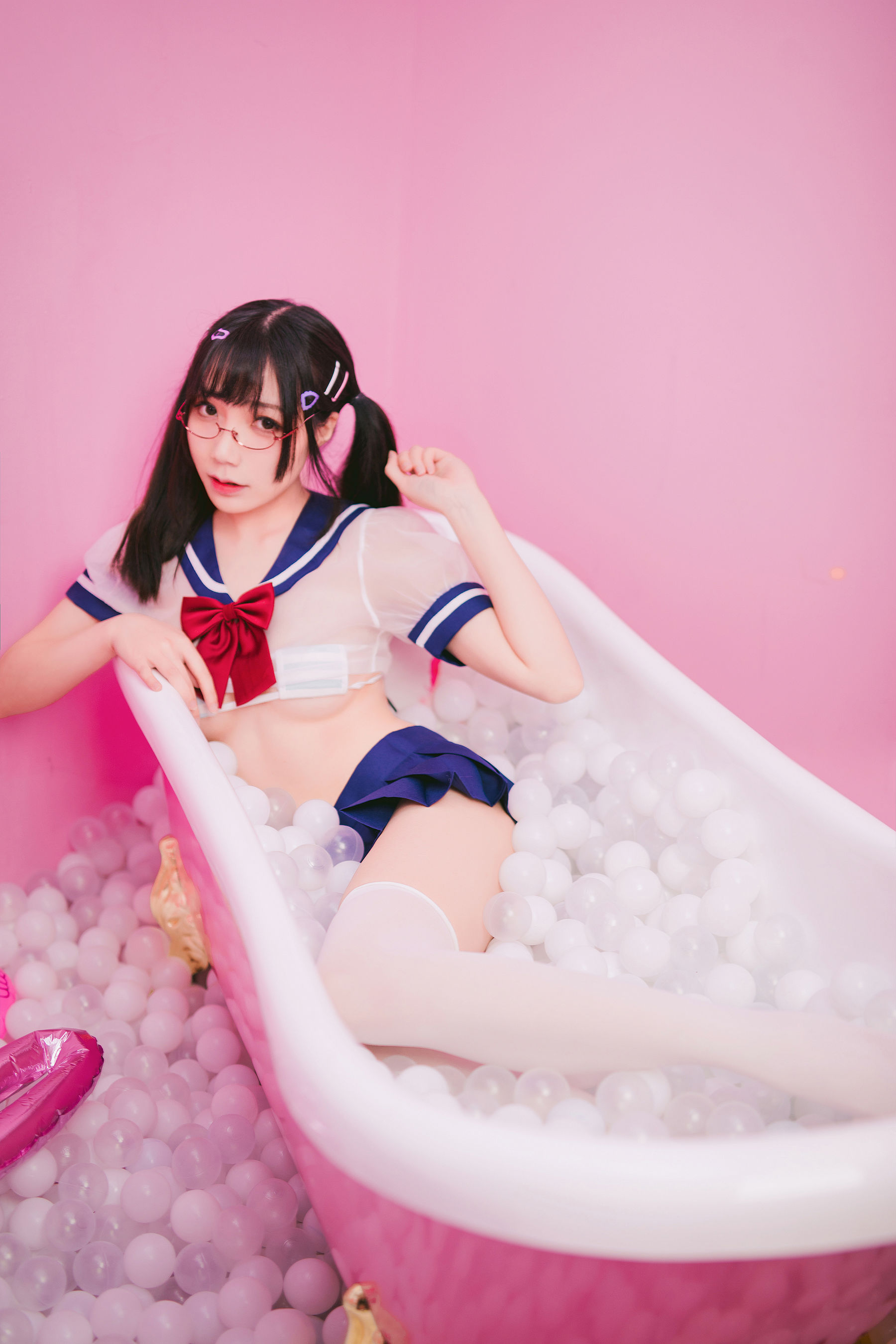 萝莉福利真央Mao – JK Cosplay-第8张