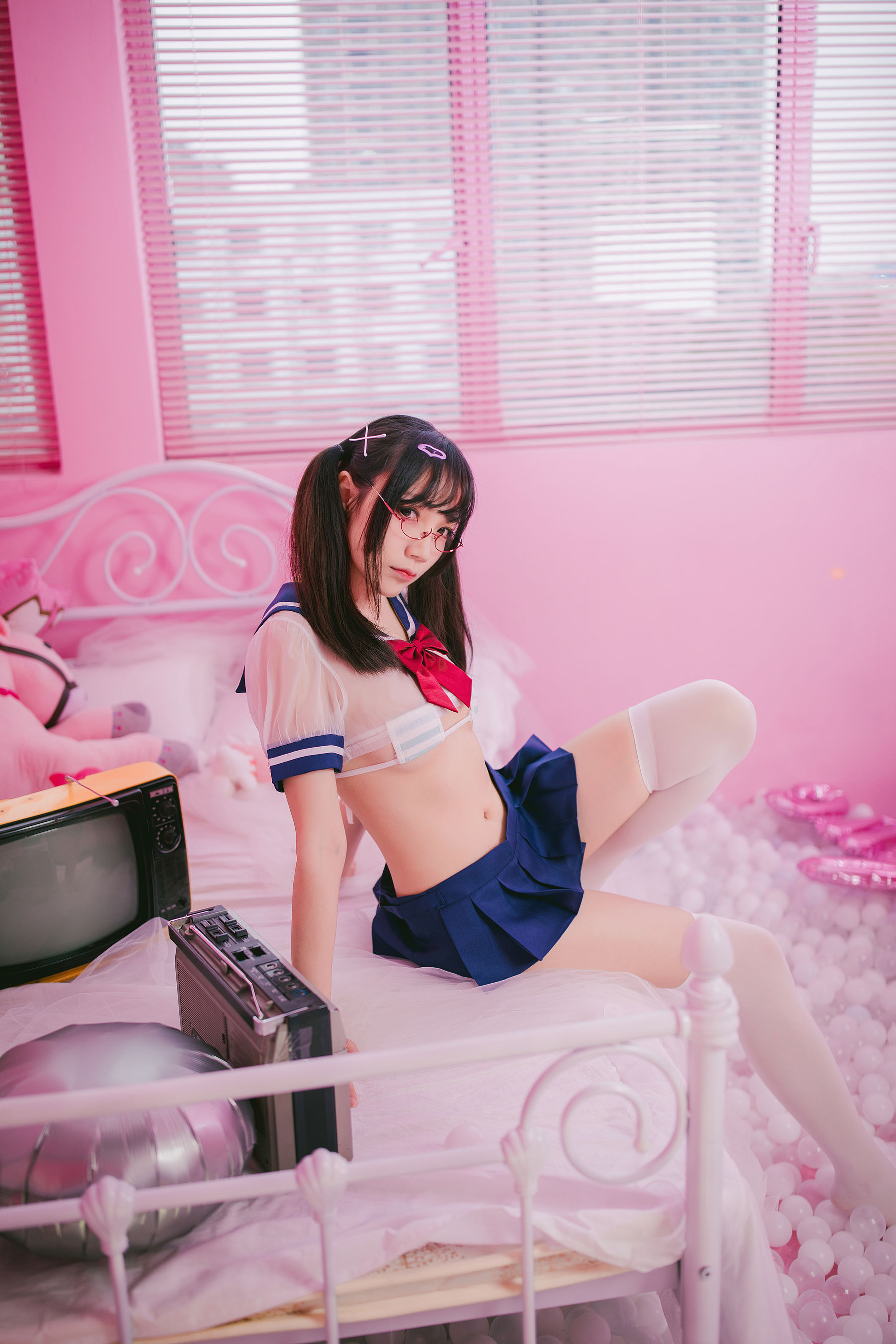 萝莉福利真央Mao – JK Cosplay-第13张
