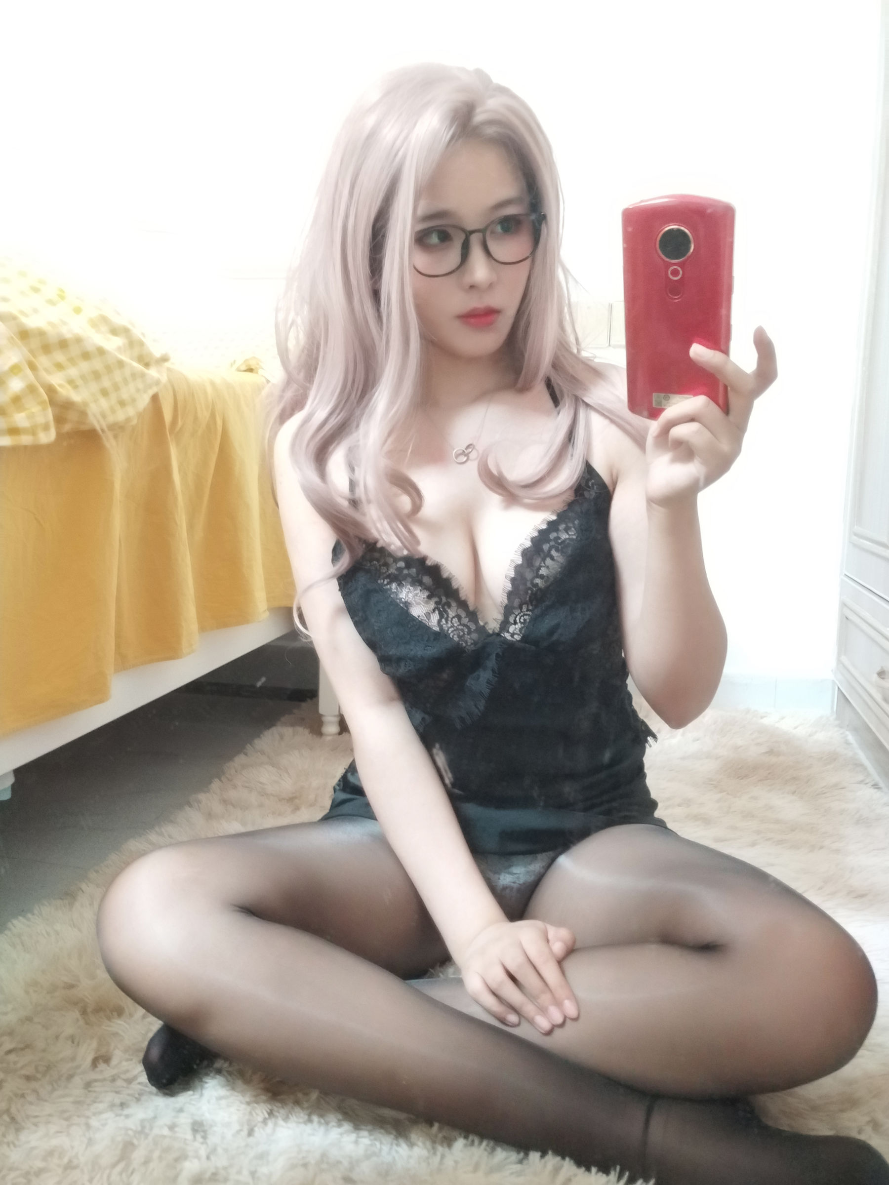 轩萧学姐 – 眼镜娘 Cosplay-第3张