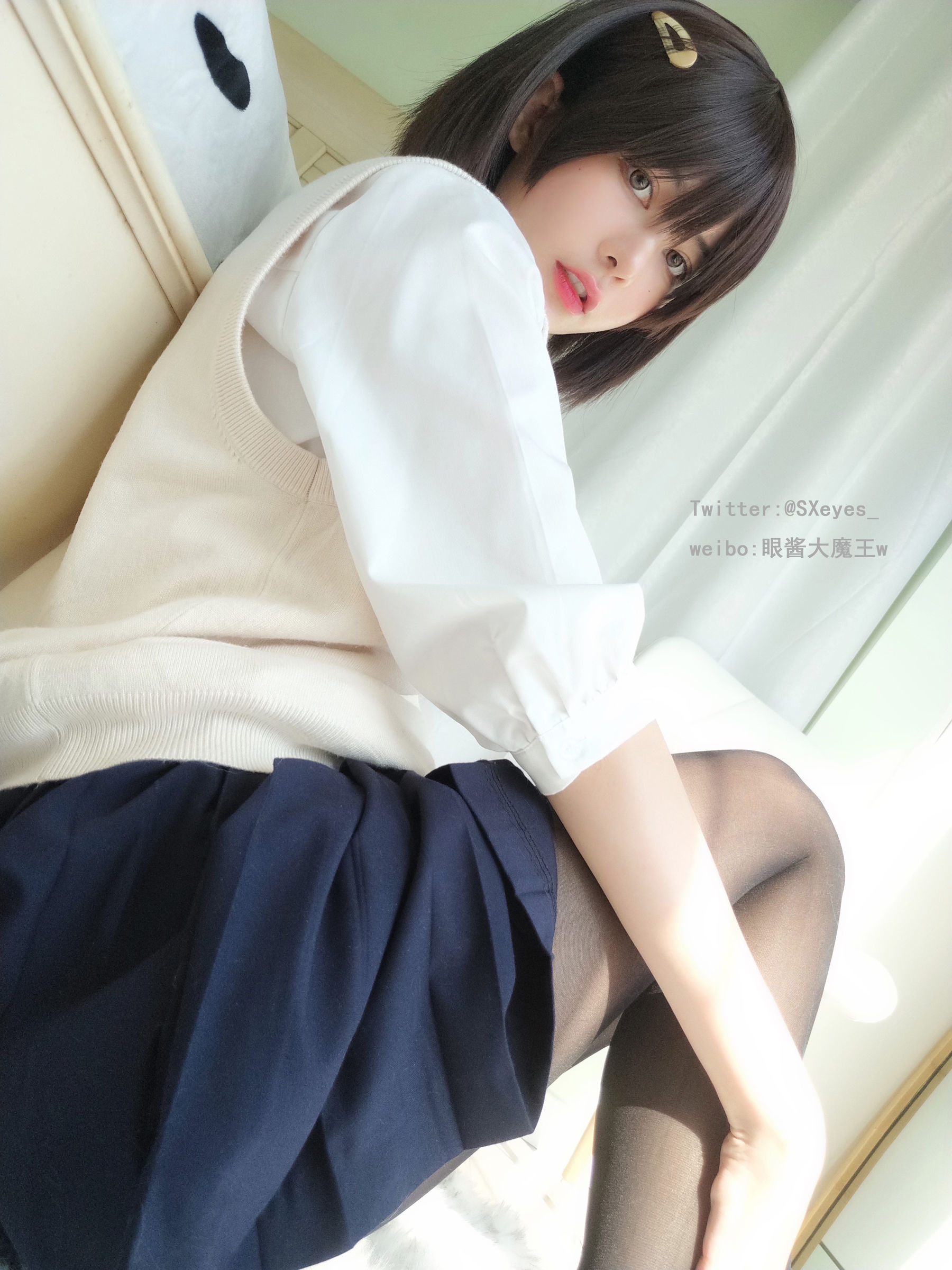 萌妹子眼酱大魔王w – 小学妹 Cosplay-第6张