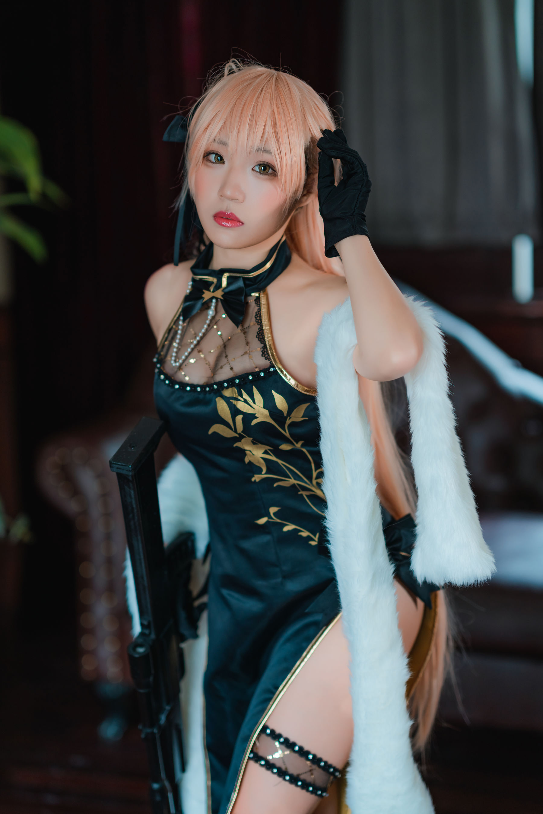 动漫博主Mime弥美 – 少女前线 OTS-14 紫雨心 Cosplay-第1张