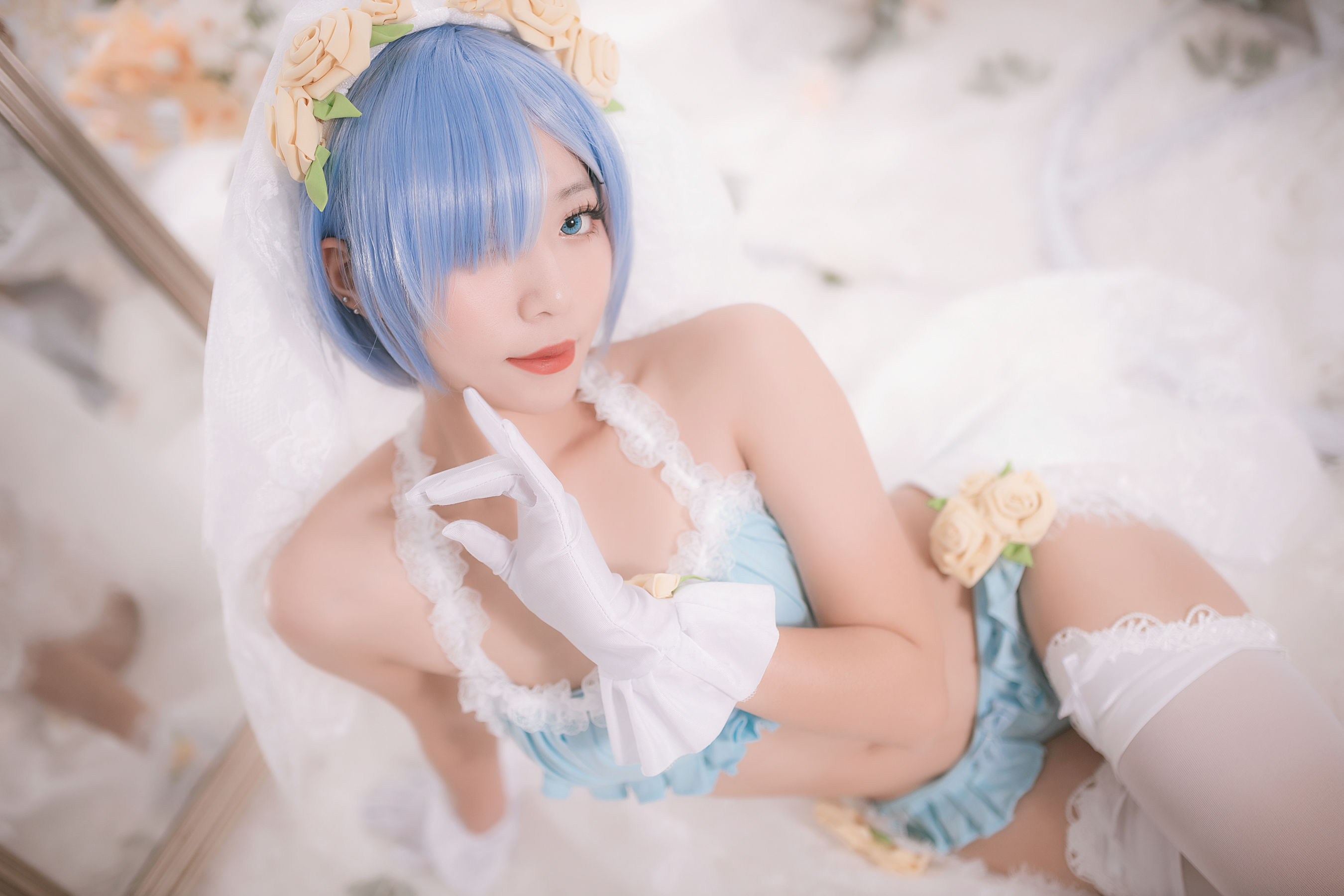 动漫博主Money冷冷 – 蕾姆 Cosplay-第1张
