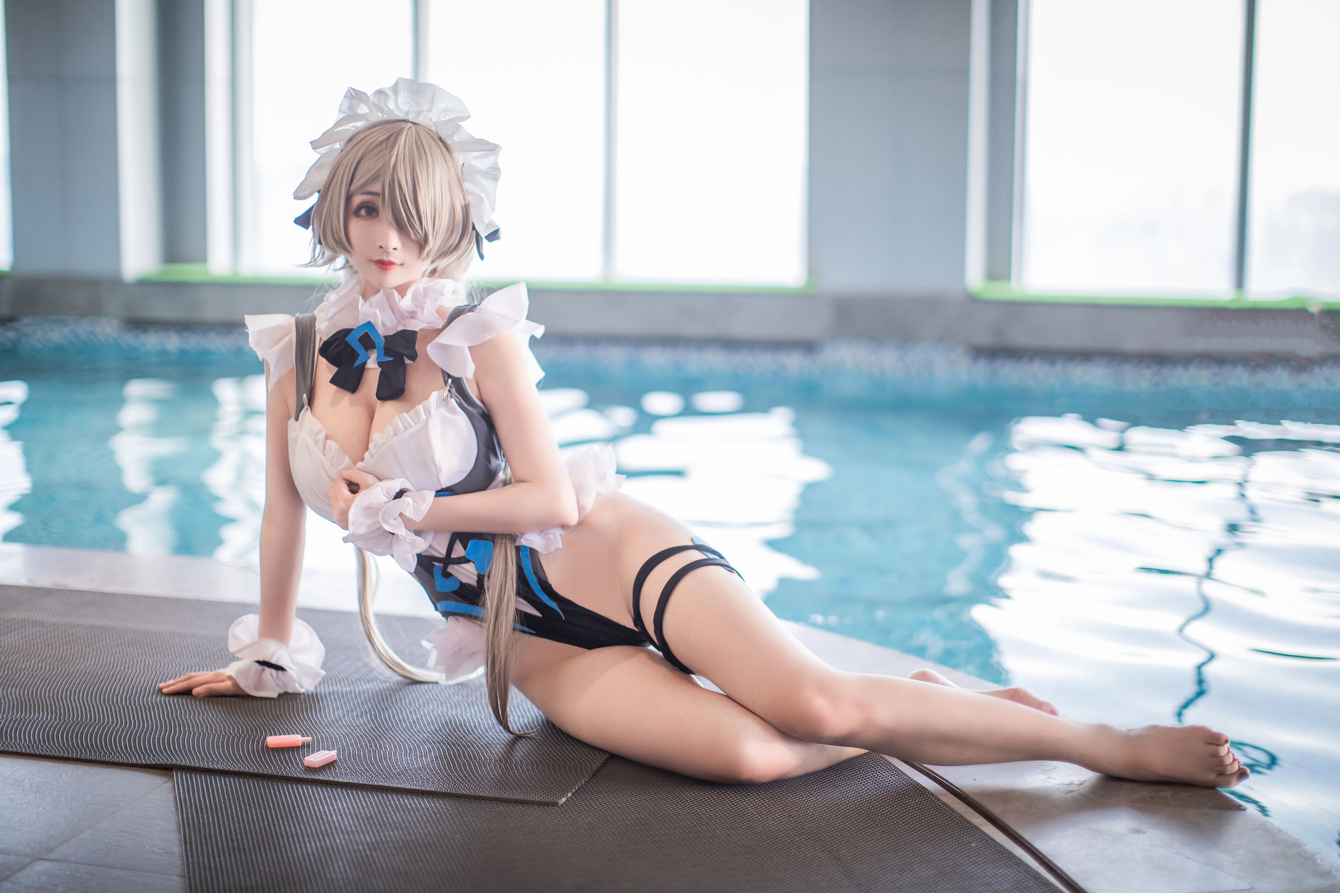COS福利rioko凉凉子 丽塔泳装 Cosplay-第1张