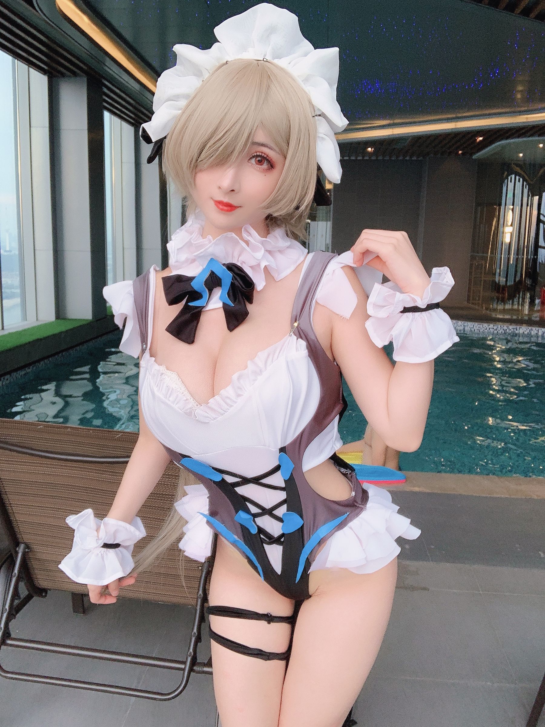 COS福利rioko凉凉子 丽塔泳装 Cosplay-第4张