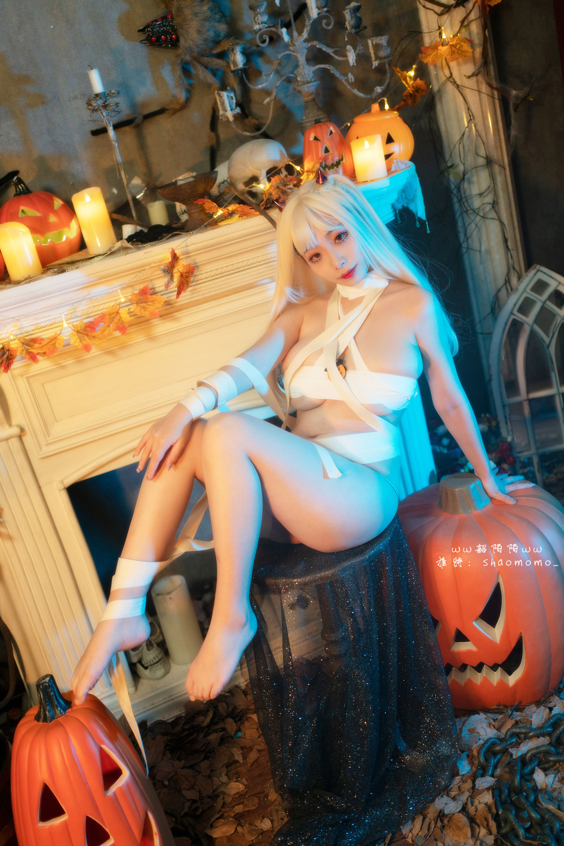 Cosplay美女韶陌陌 – 万圣节绷带 Cosplay-第24张