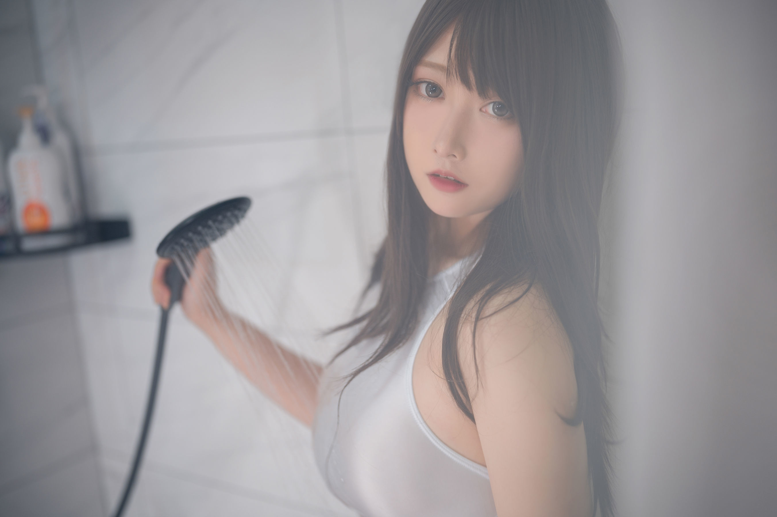 高颜值coser念念_D – 白色竞泳 Cosplay-第6张