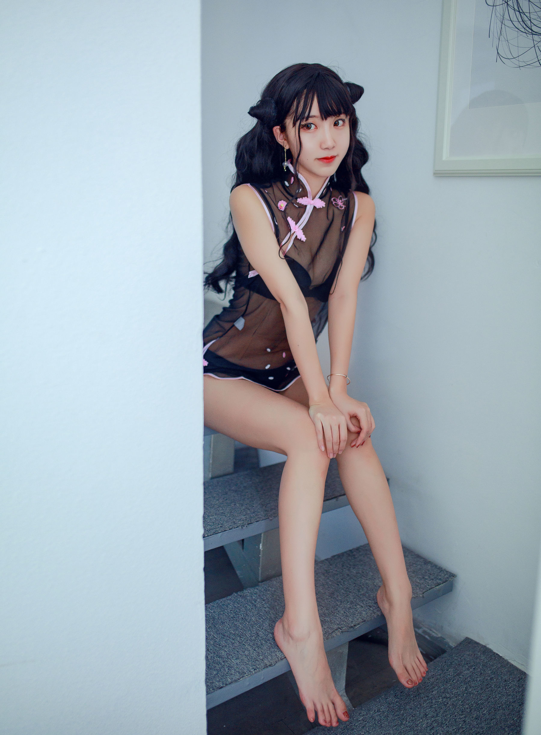[萝莉COS] 黑川 – 小恶魔旗袍 Cosplay-第5张