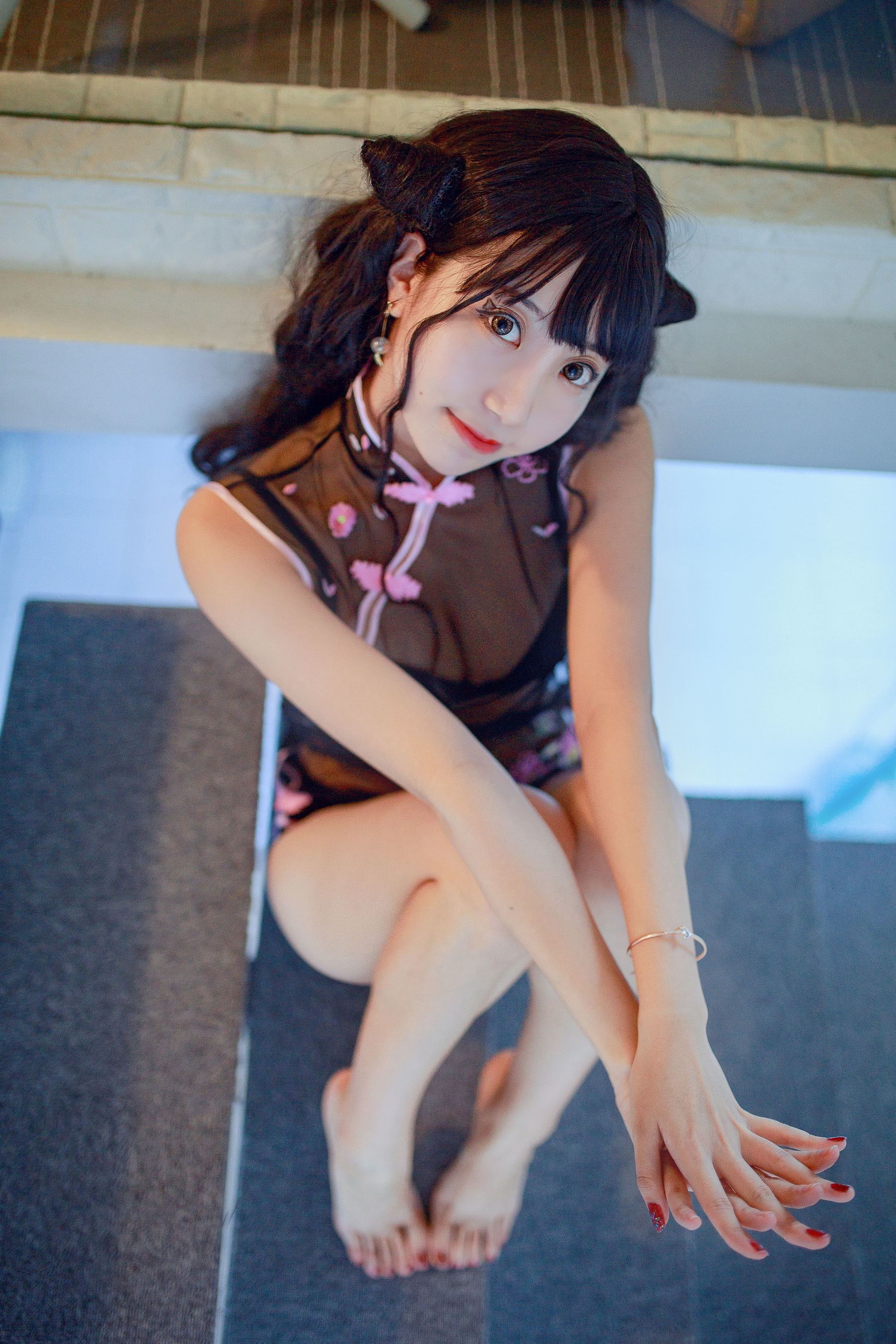 [萝莉COS] 黑川 – 小恶魔旗袍 Cosplay-第7张